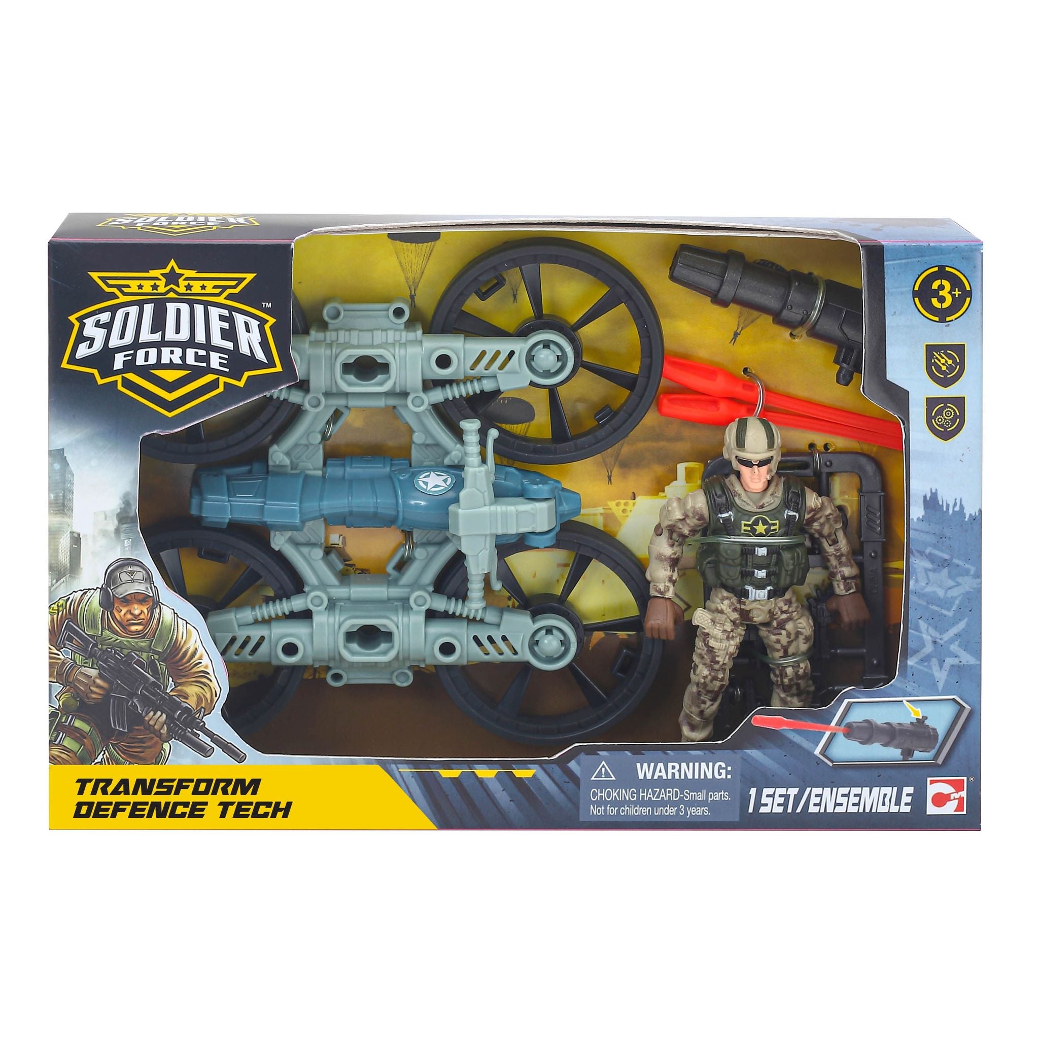 Soldier Force Transform Defence Tech Playset Assorted Styles