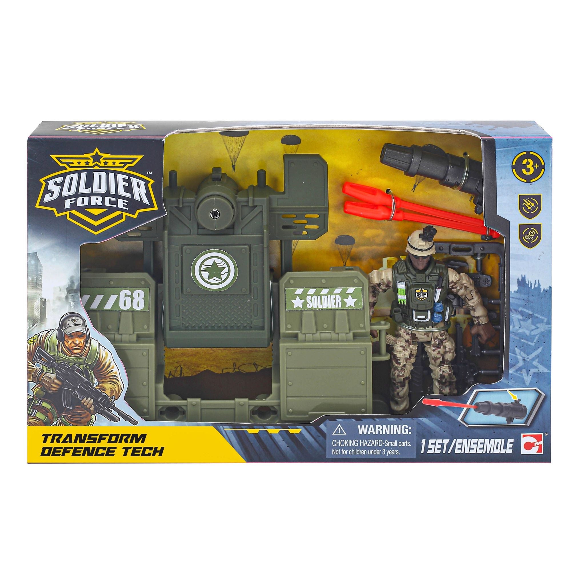 Soldier Force Transform Defence Tech Playset Assorted Styles