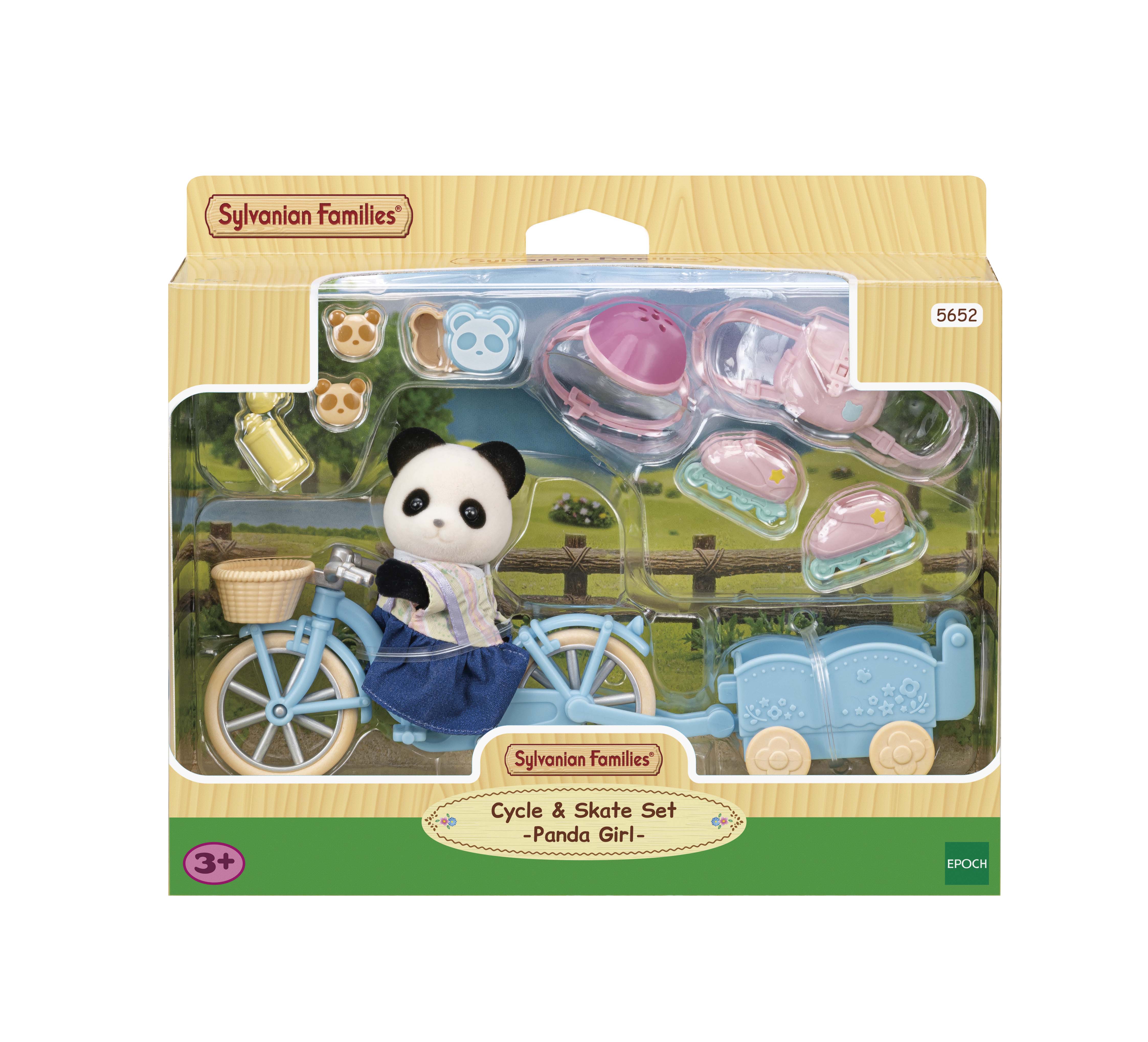 Sylvanian Families Cycle & Skate Accessories Set - Panda Girl - Toyworld Australia