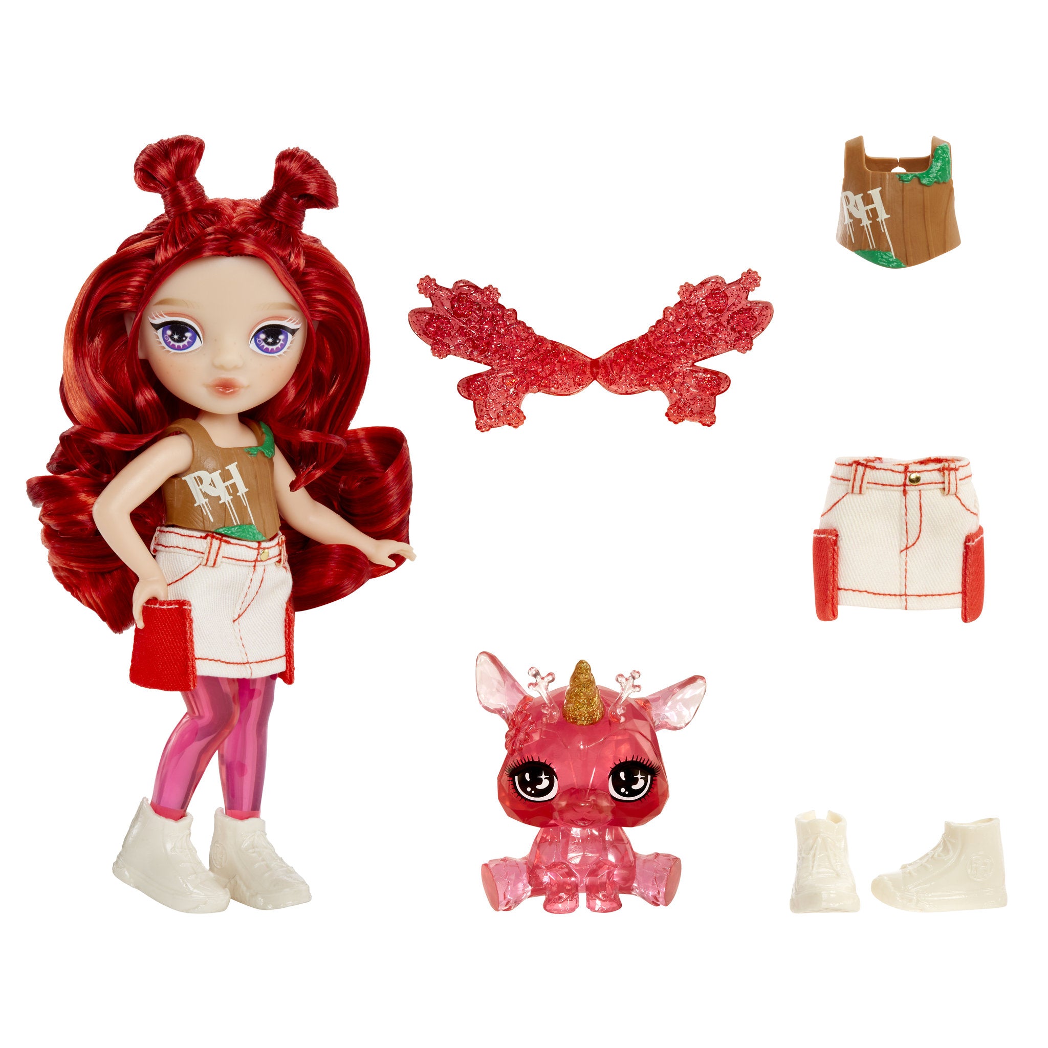 Rainbow High Littles Rainbow Fantasy Fairies Doll & Pet - Apple
