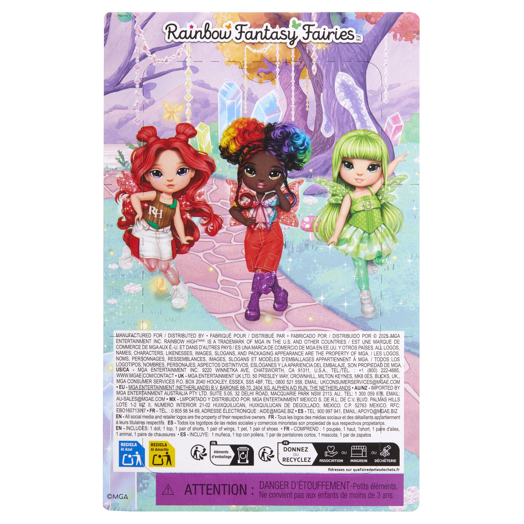 Rainbow High Littles Rainbow Fantasy Fairies Doll & Pet - Emerald
