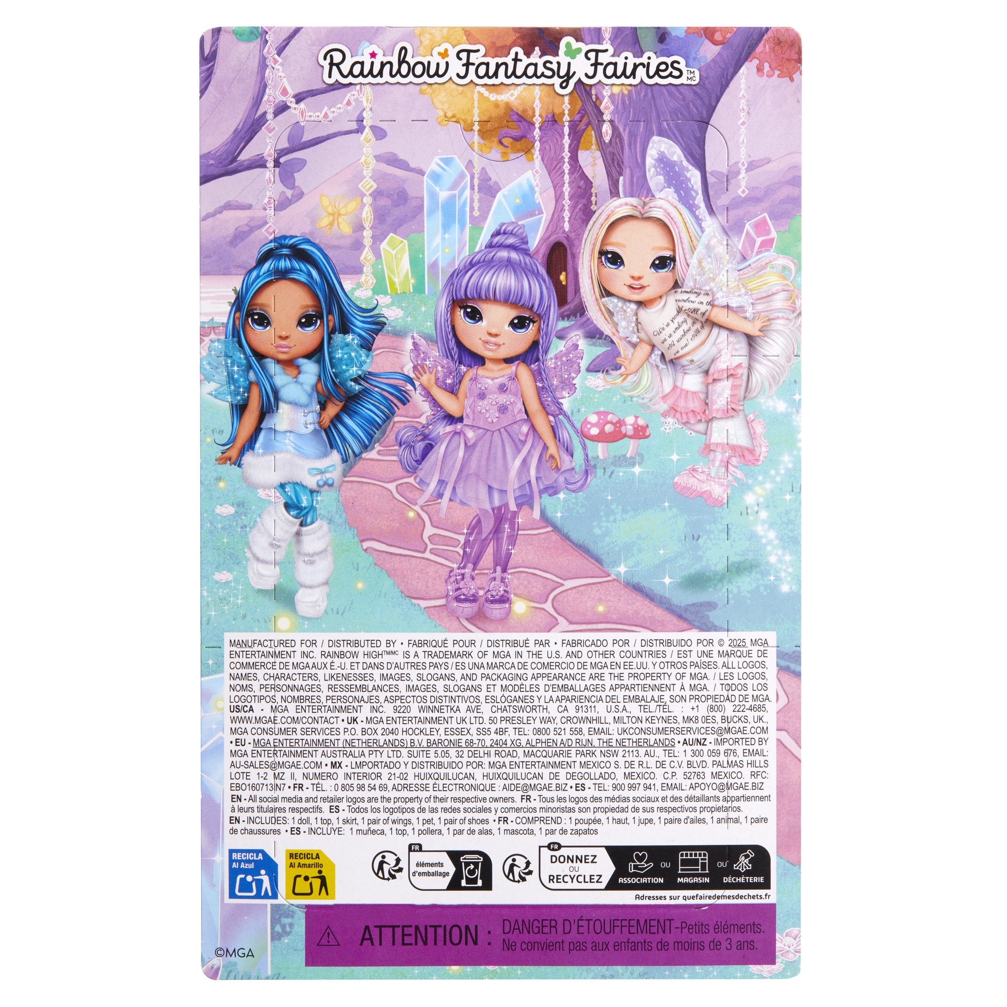 Rainbow High Littles Rainbow Fantasy Fairies Doll & Pet - Opal - Toyworld Australia