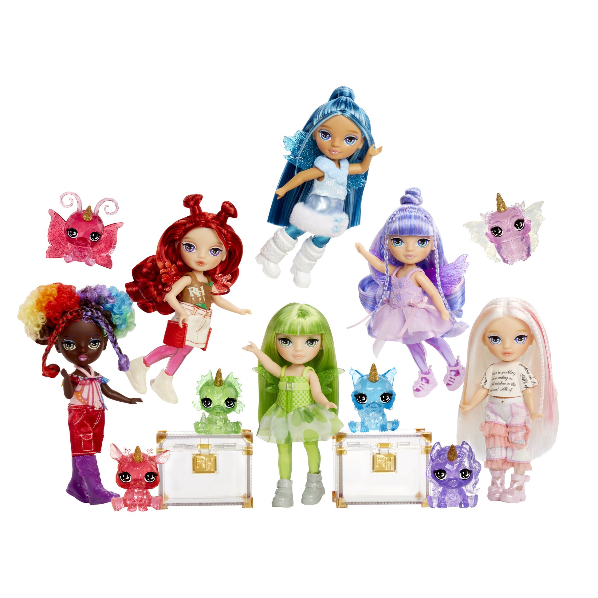 Rainbow High Littles Rainbow Fantasy Fairies Doll & Pet - Opal - Toyworld Australia