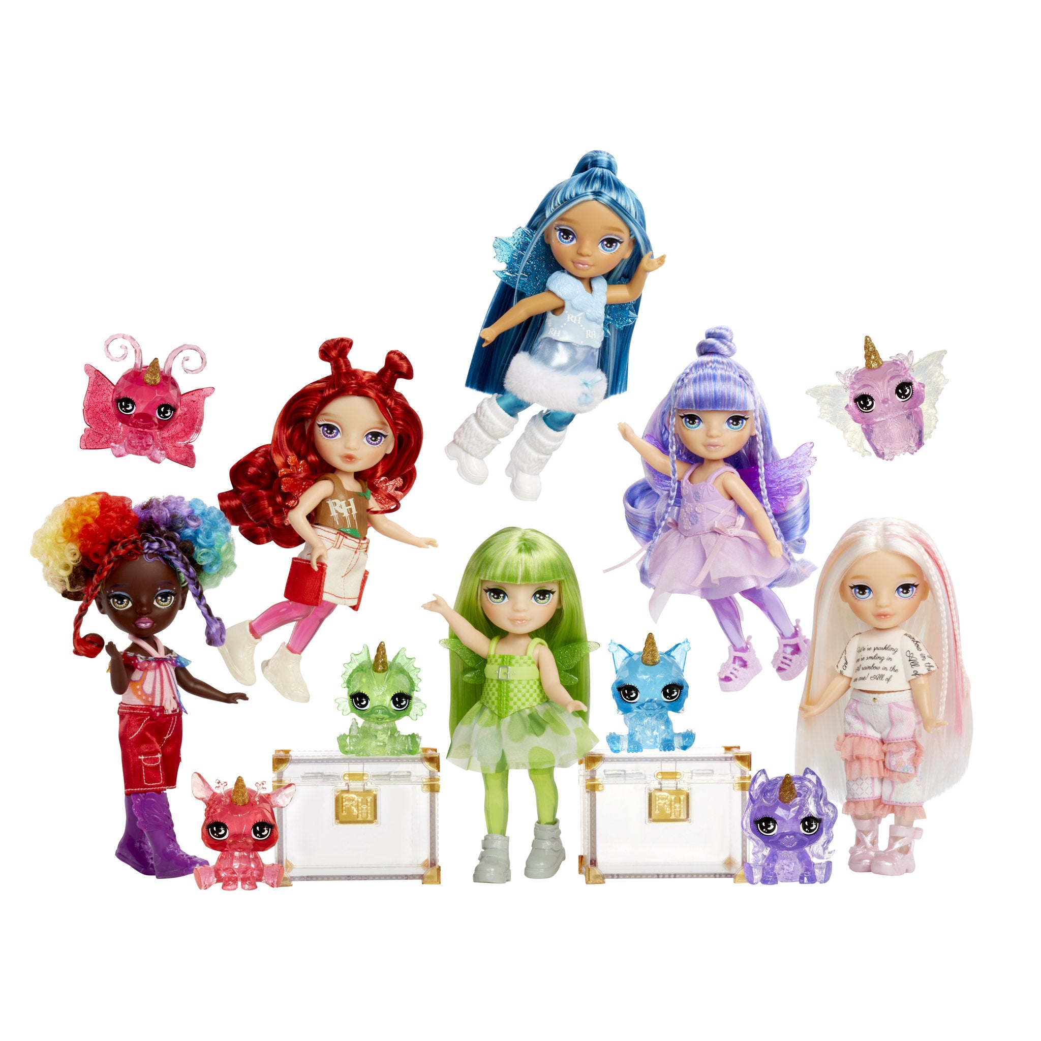 Rainbow High Littles Rainbow Fantasy Fairies Doll & Pet - Amethyst - Toyworld Australia
