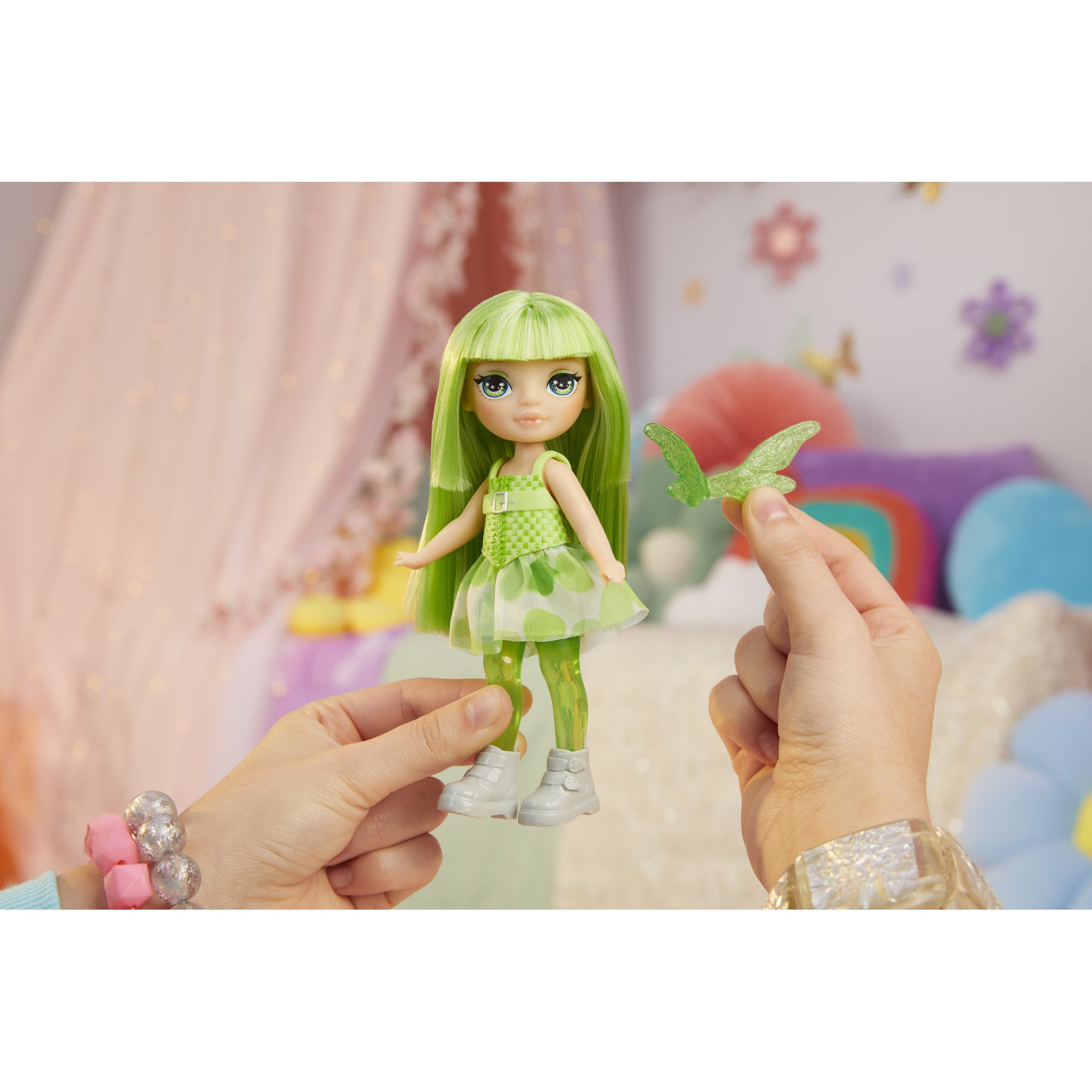 Rainbow High Littles Rainbow Fantasy Fairies Doll & Pet - Emerald