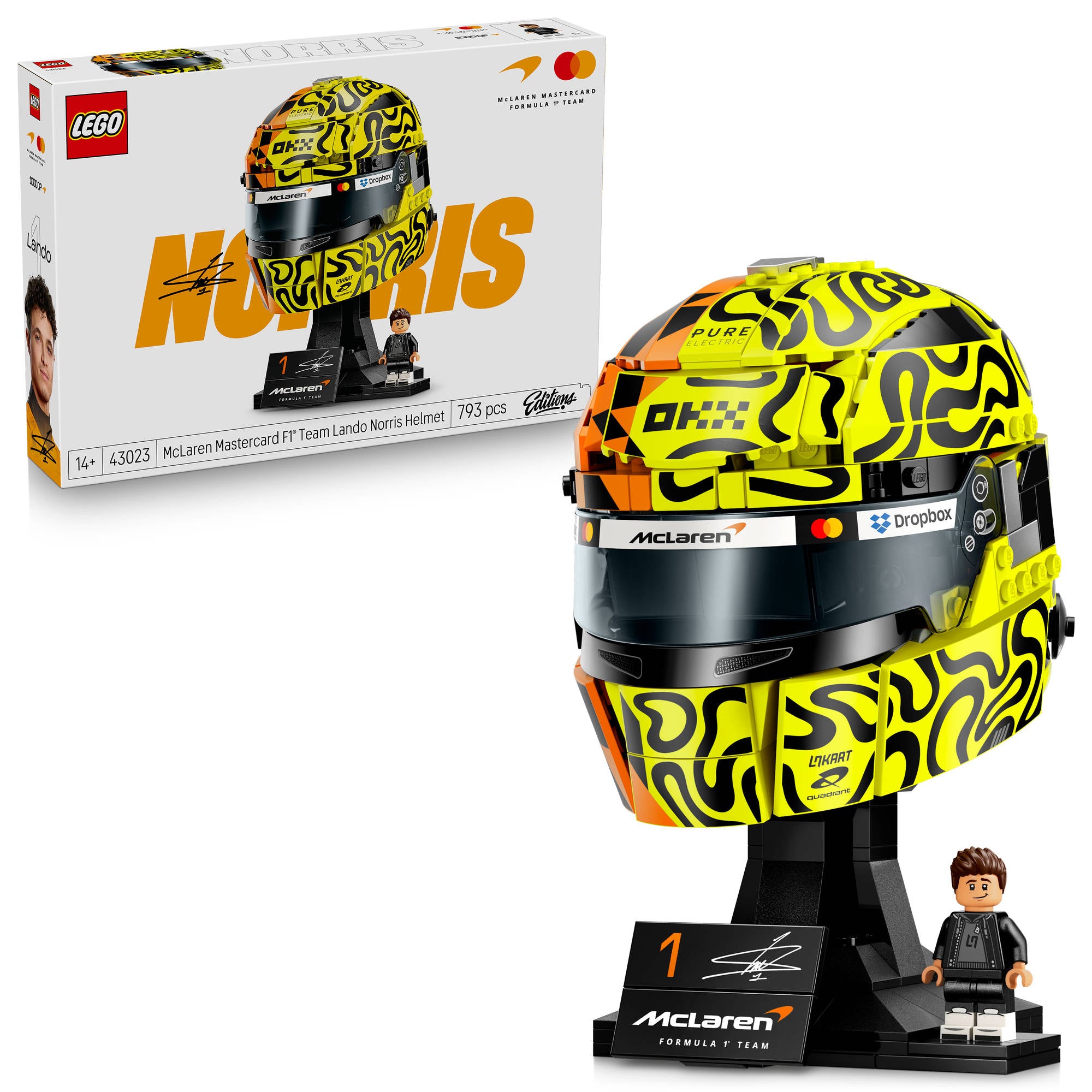 LEGO 43023 Editions Formula 1 McLaren Mastercard F1 Team Lando Norris Helmet