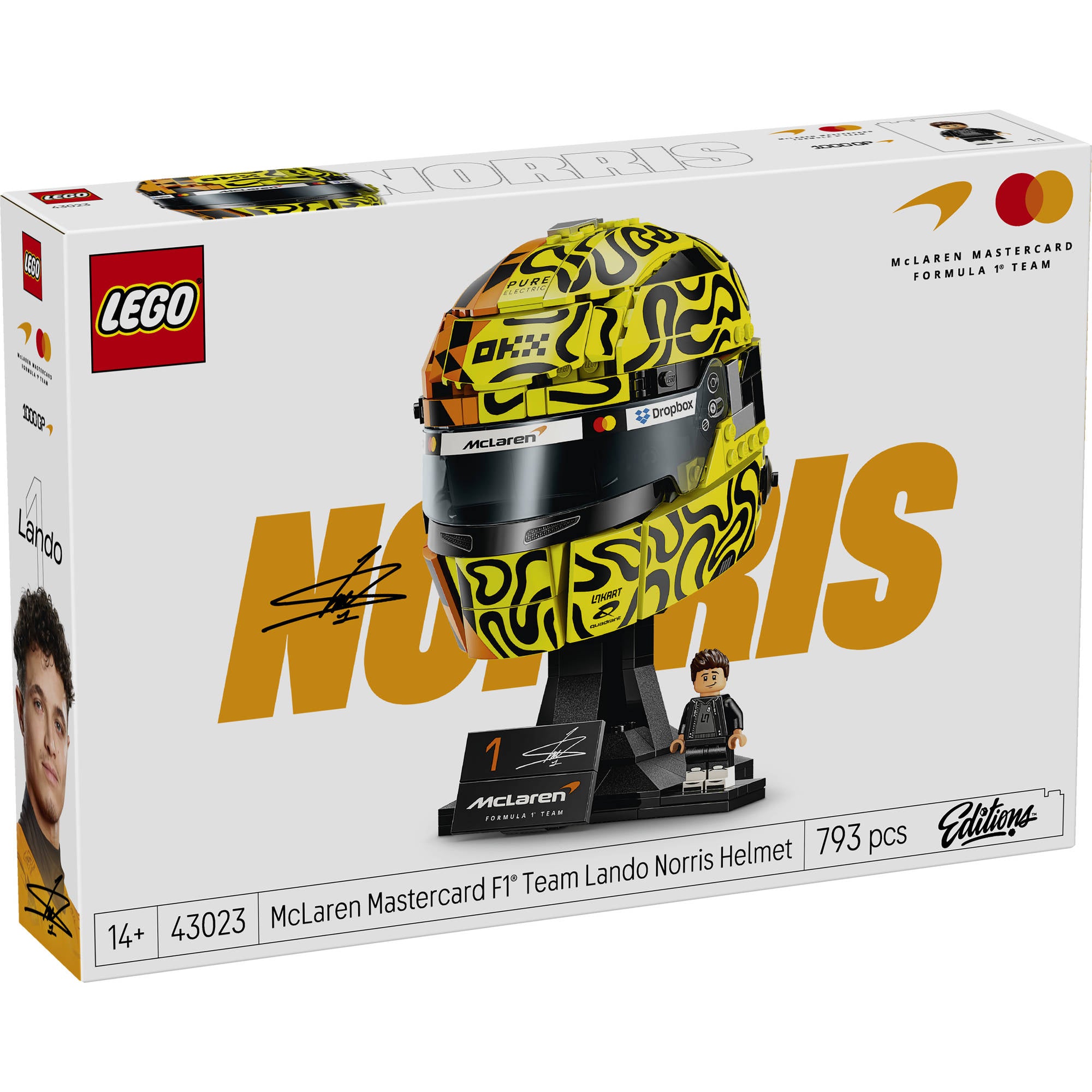 LEGO 43023 Editions Formula 1 McLaren Mastercard F1 Team Lando Norris Helmet