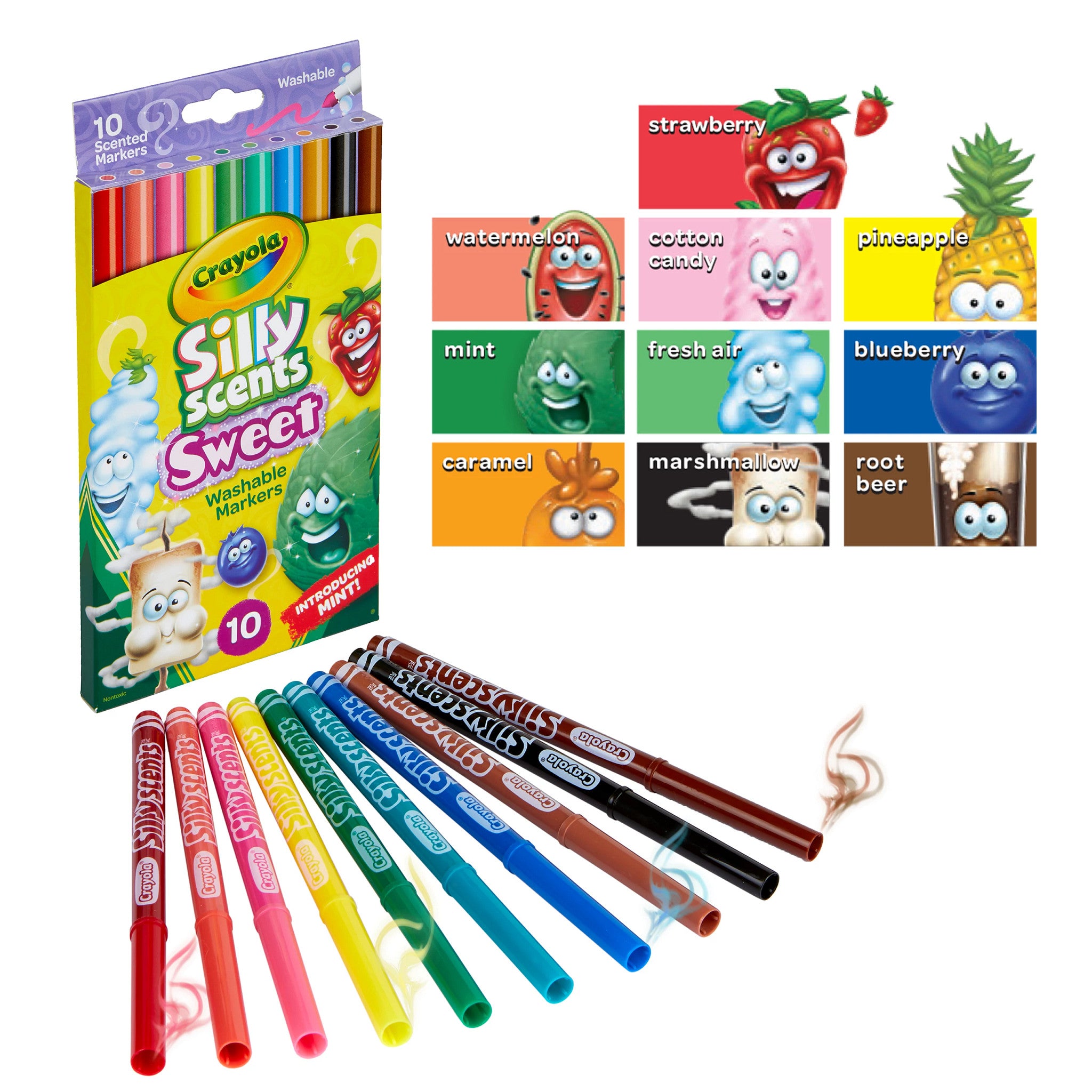 Crayola Silly Scents Slim Markers 10 Pack