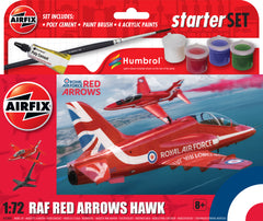 AIRFIX SMALL STARTERS SET  RED ARROWS HAWK 1:72 SCALE