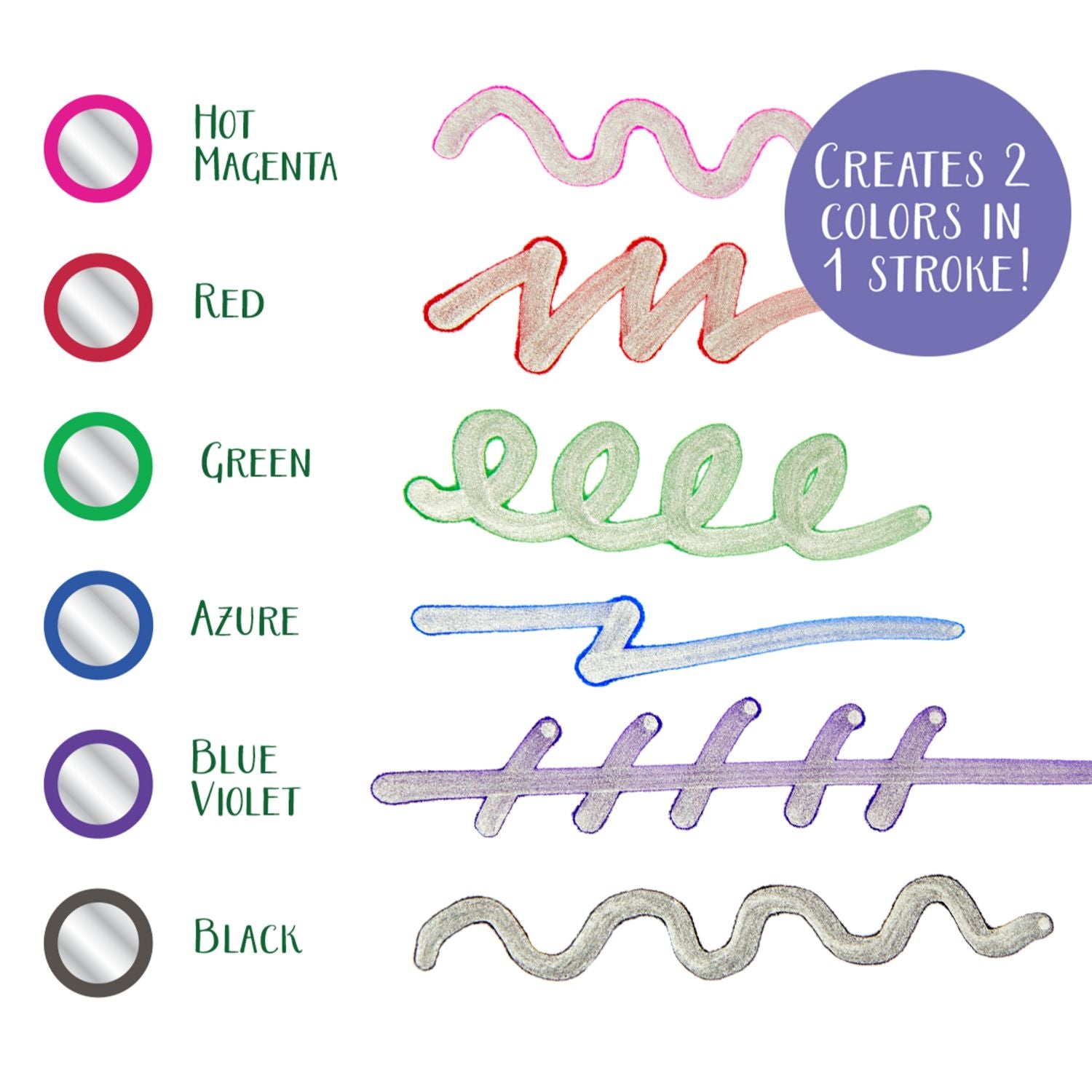 Crayola Signature Metallic Outline Markers 6 Pack