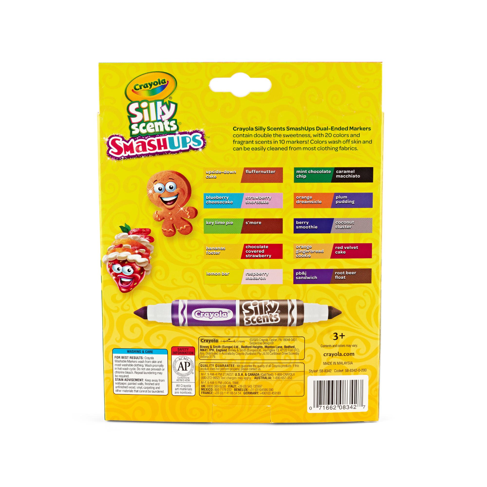 Crayola Silly Scents Smash Ups Dual Ended Markers 10 Pack