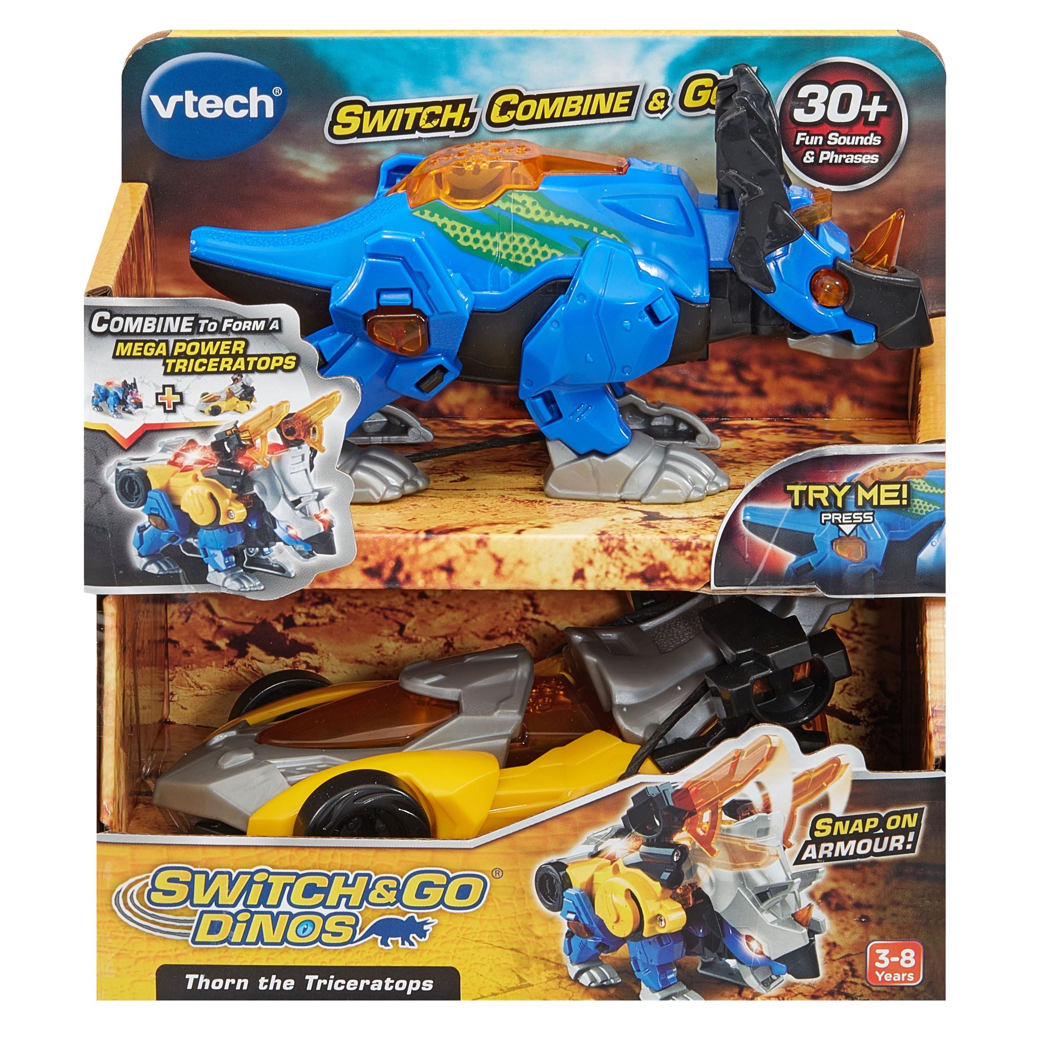VTech Switch & Go Dinos Thorn The Triceratops