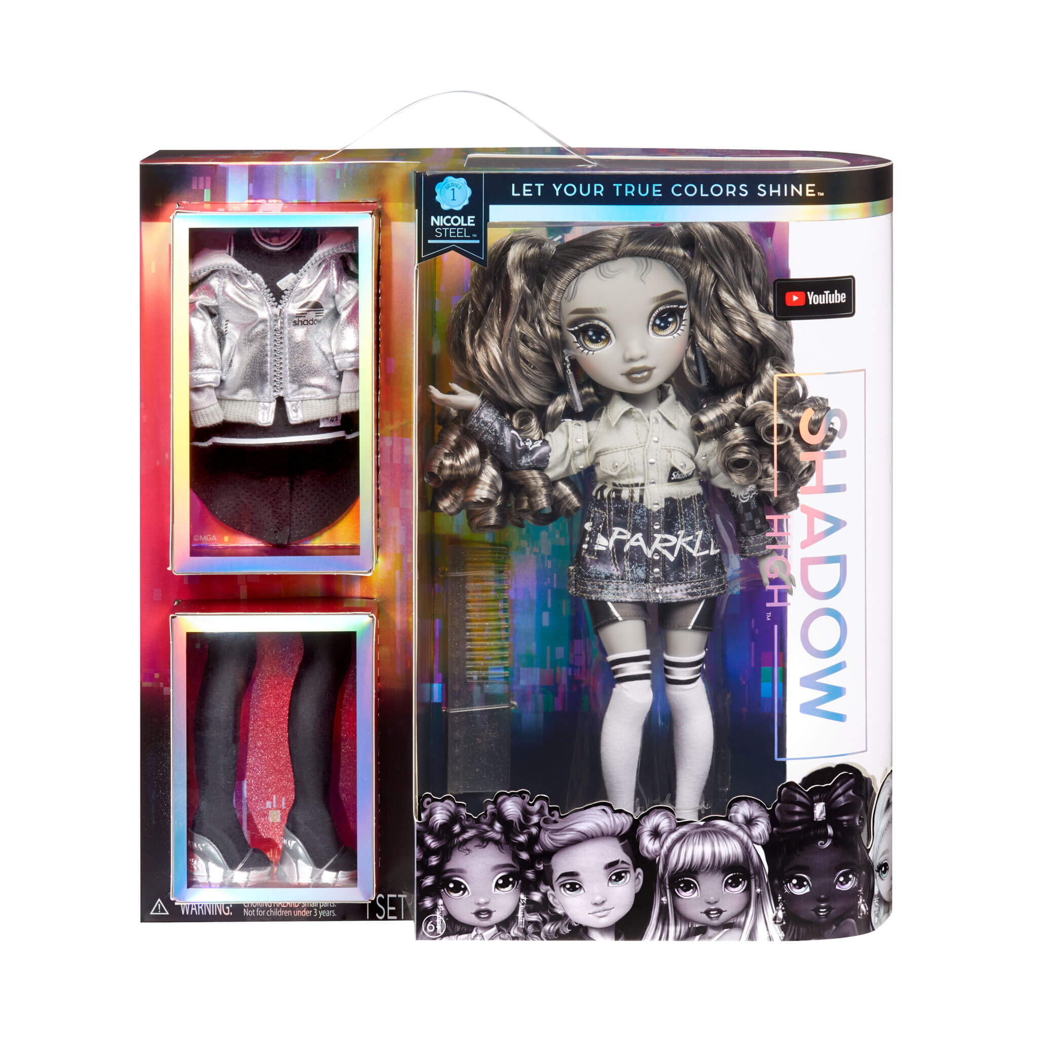 Rainbow High Shadow High Fashion Doll - Nicole Steel