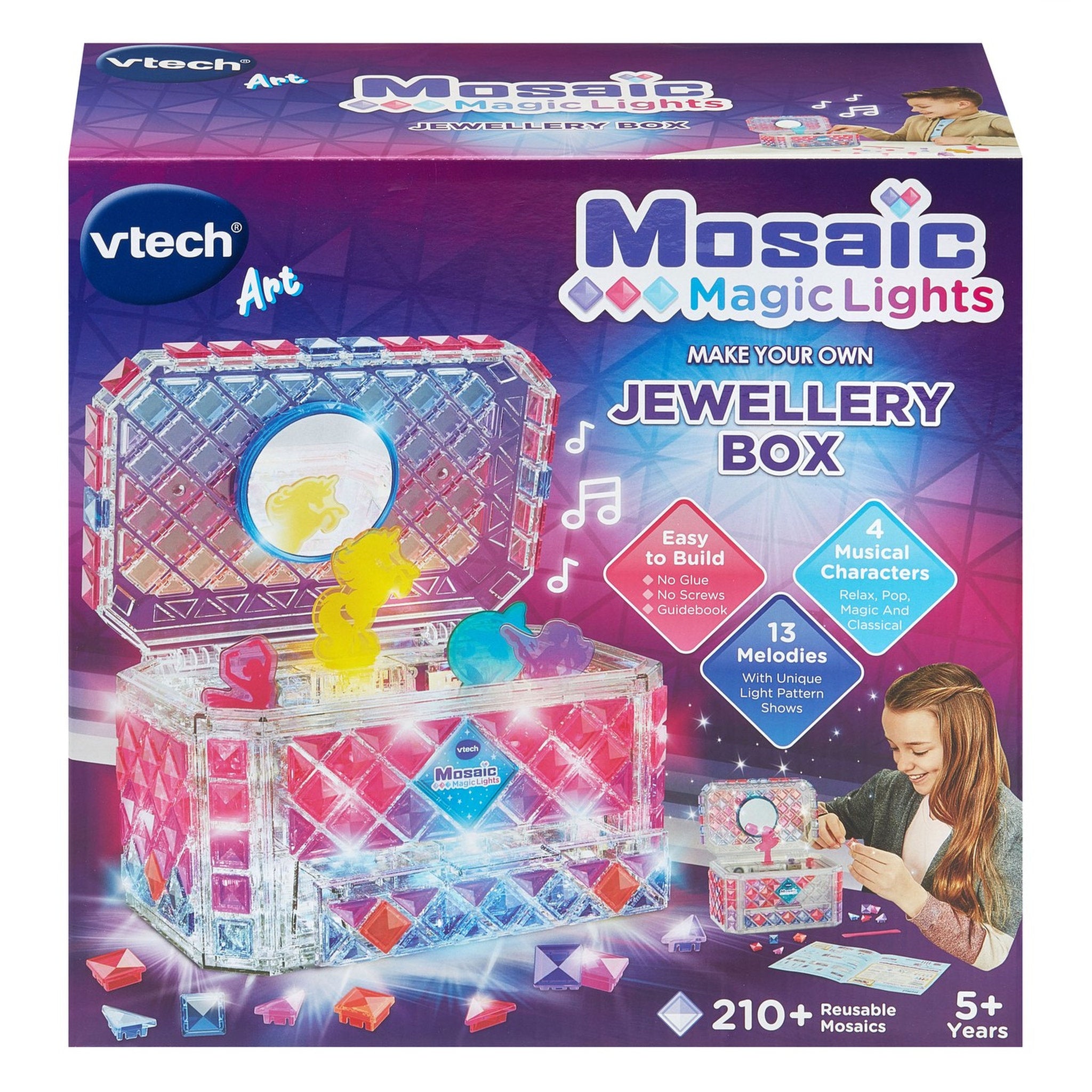 VTech Mosaic Magic Lights Make Your Own Jewellery Box