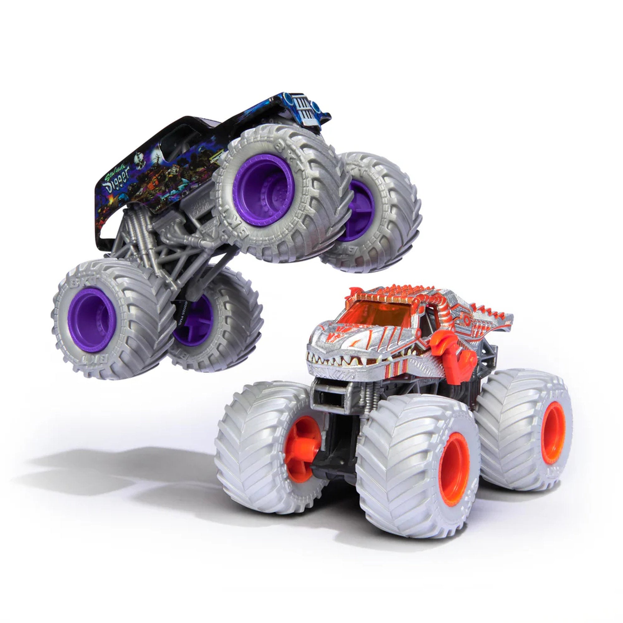 Monster Jam 1:64 Die-Cast 2 Pack Son-Uva Digger vs ThunderRoarus