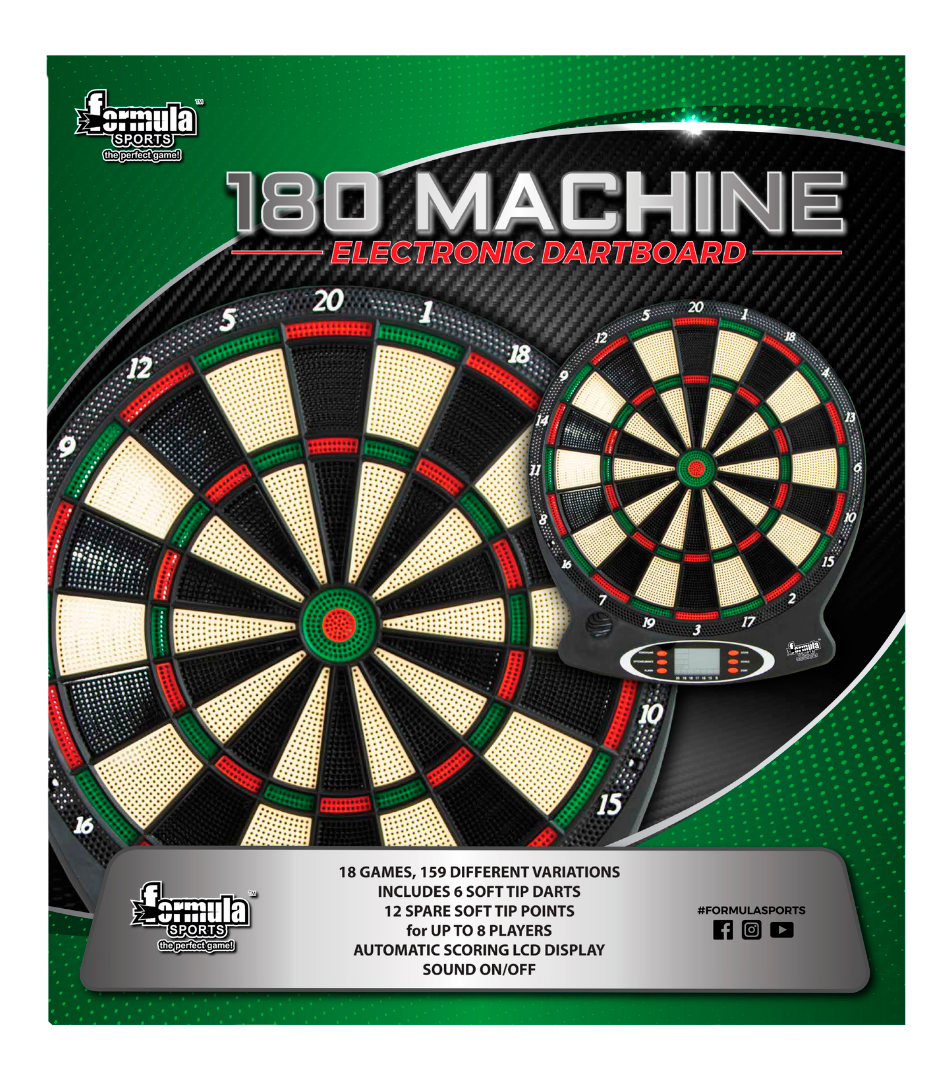 Formula Sports 180 Dart Machine - 1