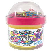 Cra-Z-Slimy Fun Dome Topper Jar - Flower Power Tie Dye Fluffy - Toyworld Australia
