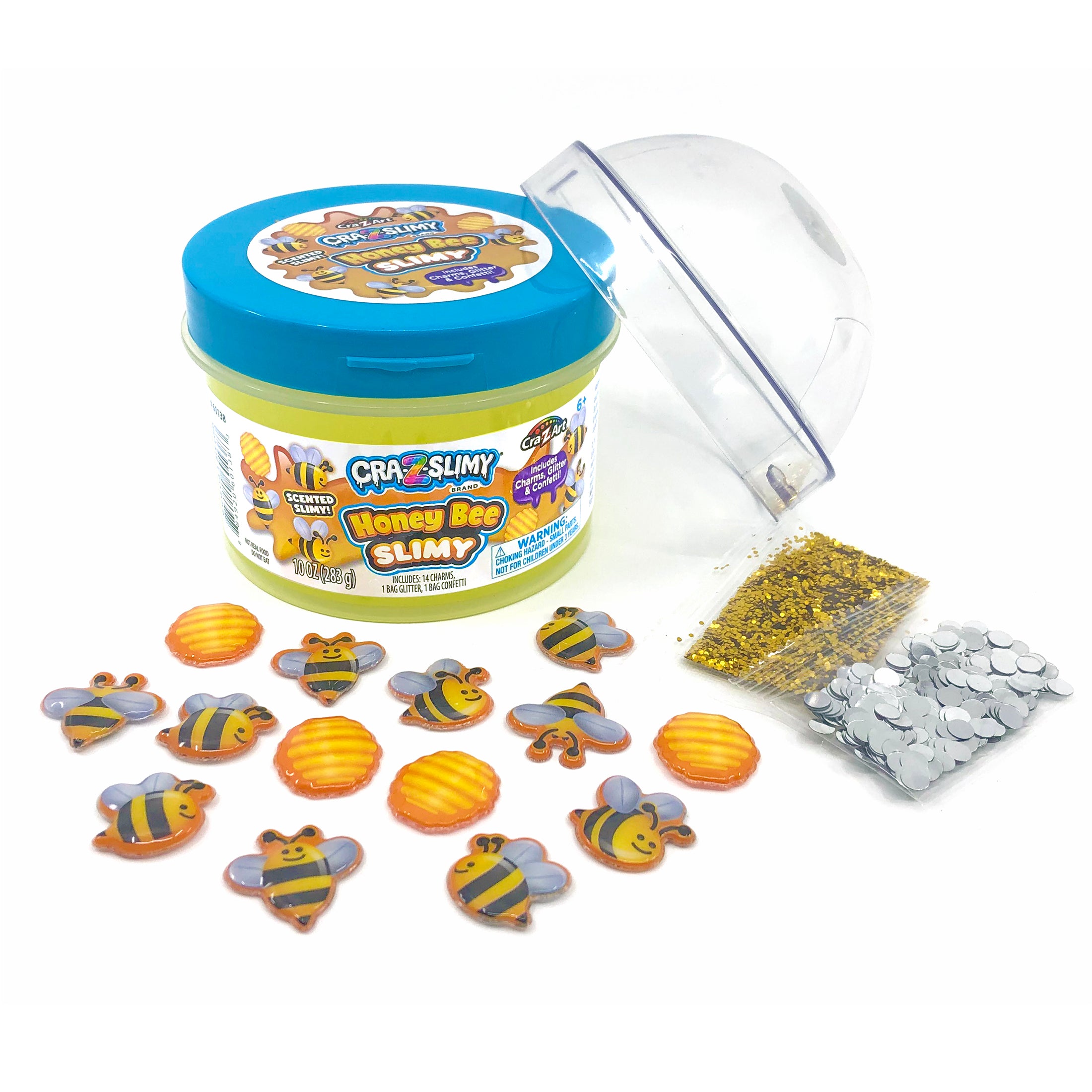Cra-Z-Slimy Fun Dome Topper Jar - Honey Bee Slimy