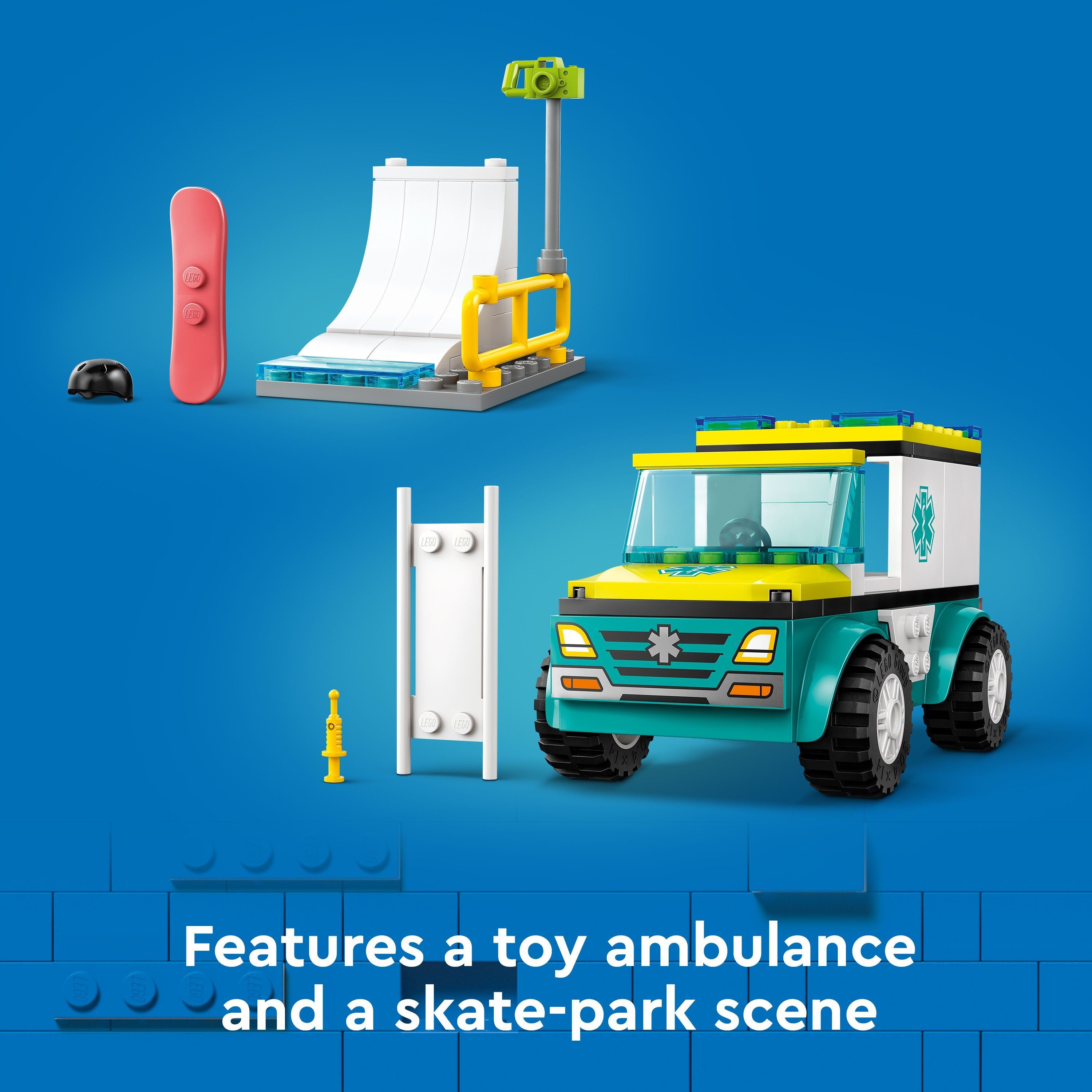 LEGO 60403 City Emergency Ambulance And Snowboarder