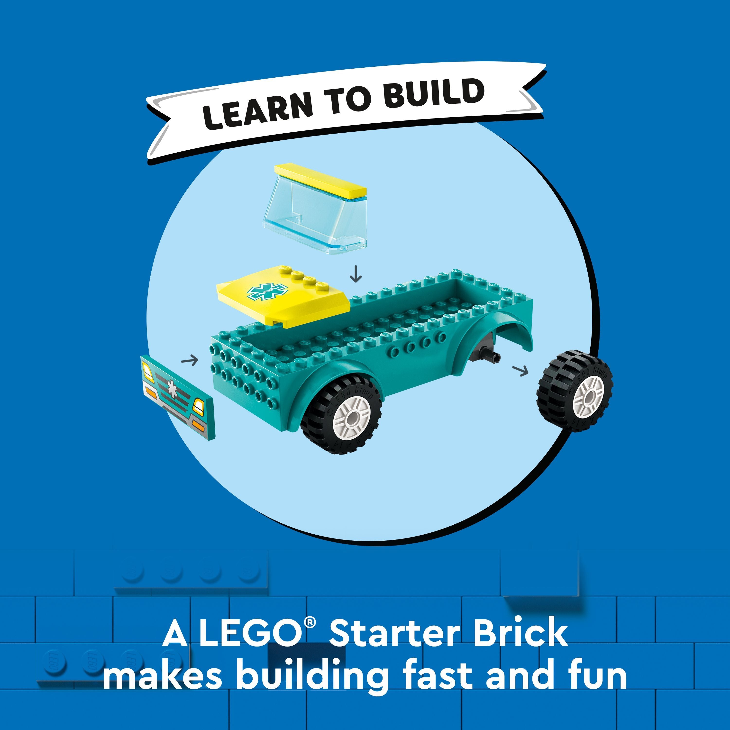 LEGO 60403 City Emergency Ambulance And Snowboarder