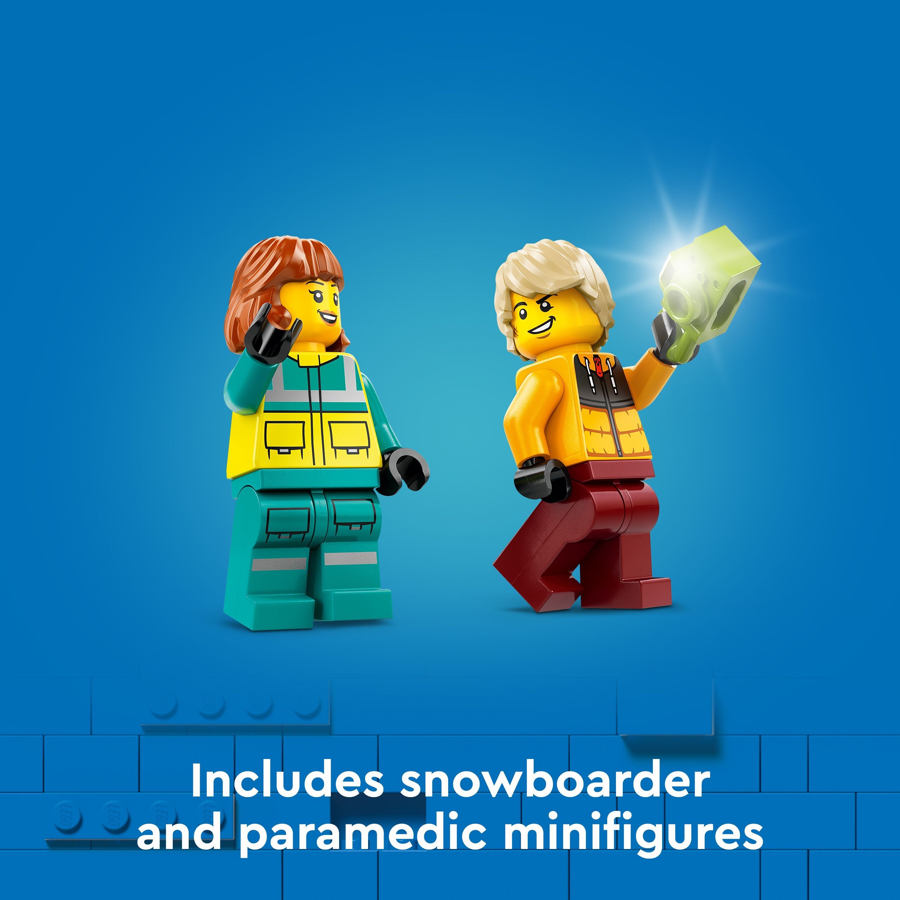 LEGO 60403 City Emergency Ambulance And Snowboarder