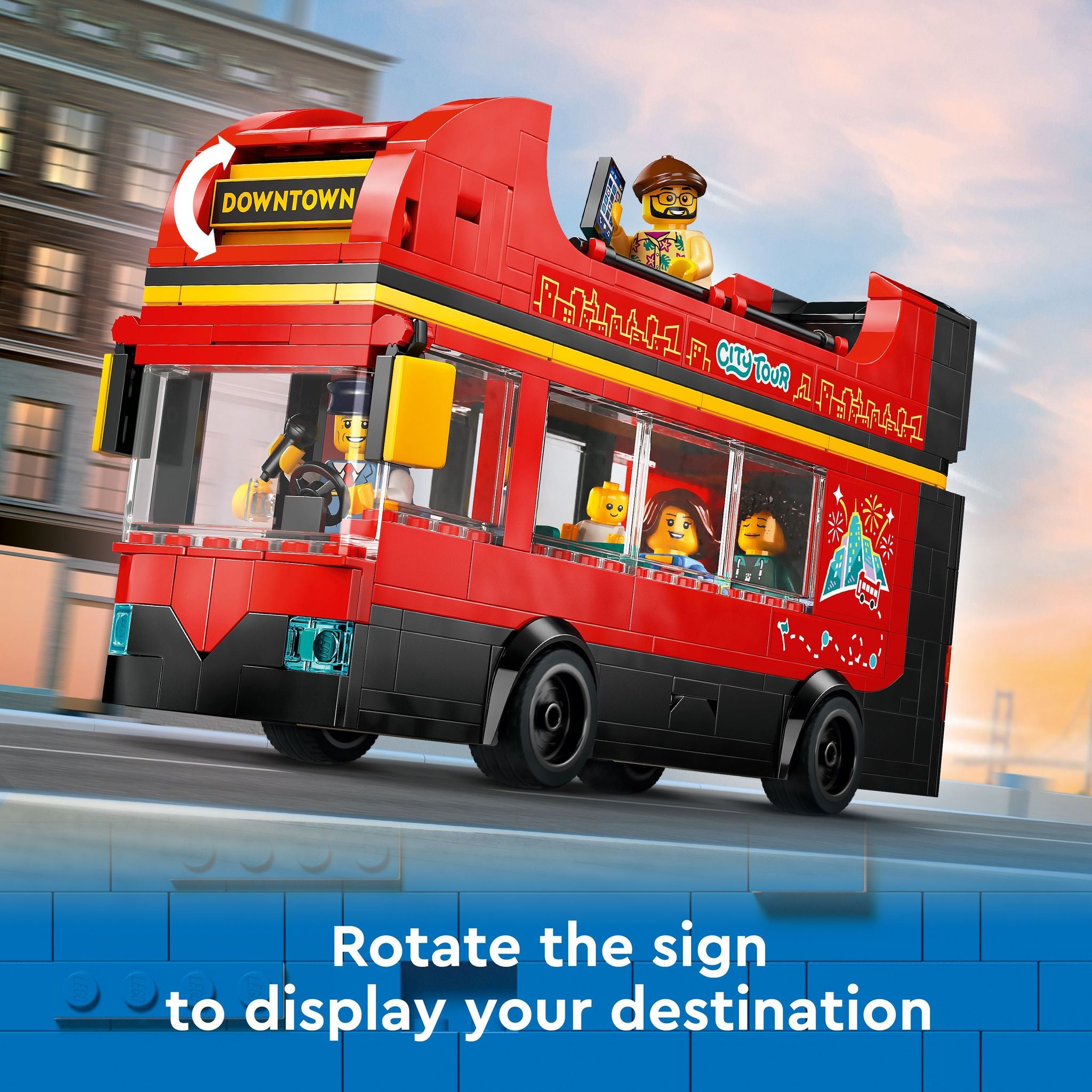 LEGO 60407 City Red Double-Decker Sightseeing Bus