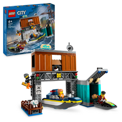 LEGO 60417 CITY POLICE SPEEDBOAT AND CROOKS' HIDEOUT