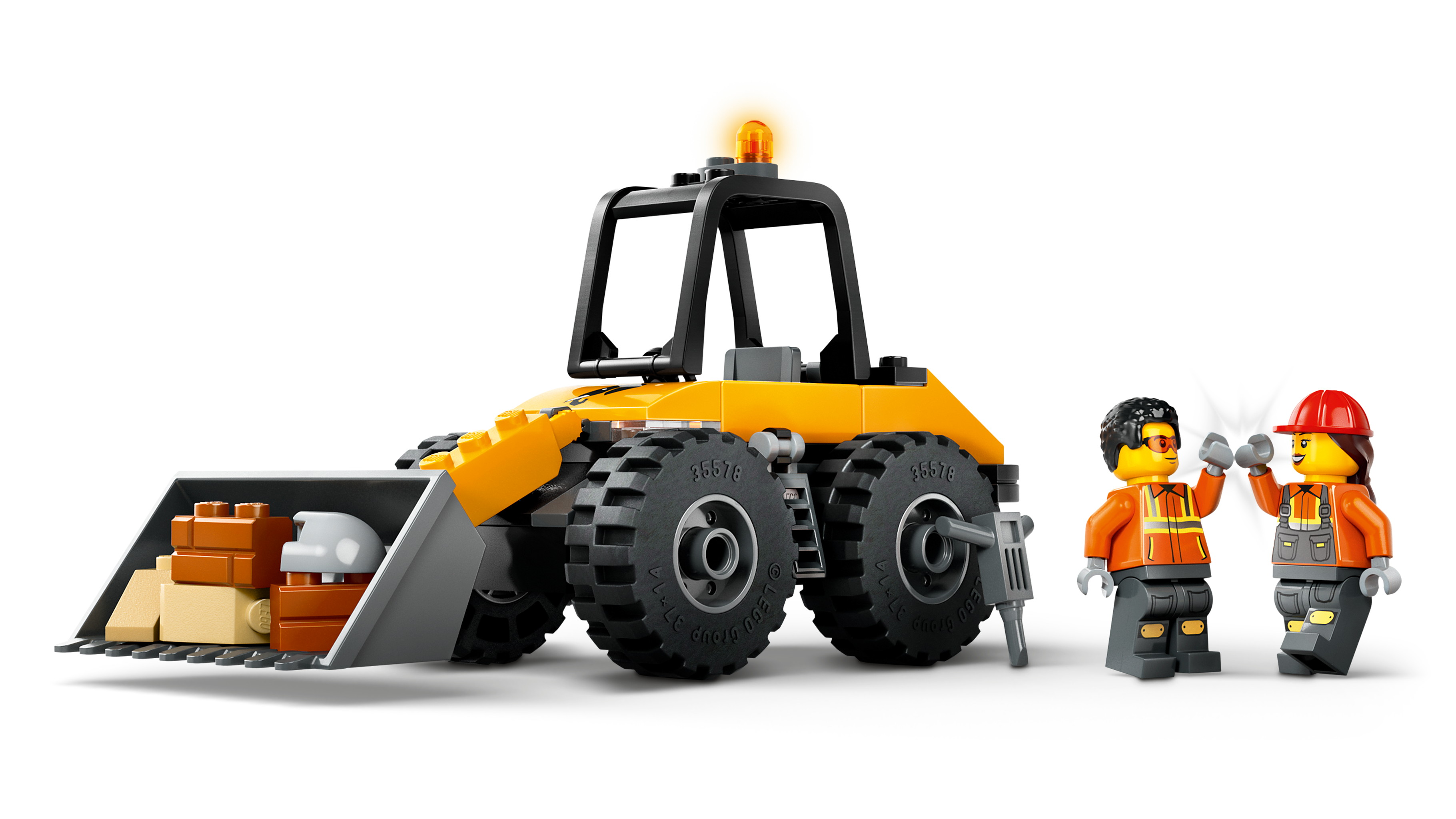 LEGO 60450 City Yellow Construction Wheel Loader
