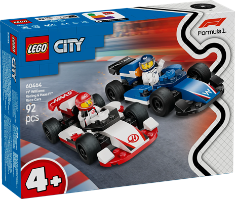 LEGO 60464 City F1 Williams Racing & Haas F1 Race Cars