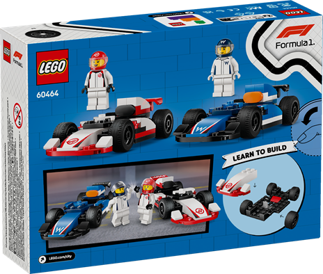 LEGO 60464 City F1 Williams Racing & Haas F1 Race Cars