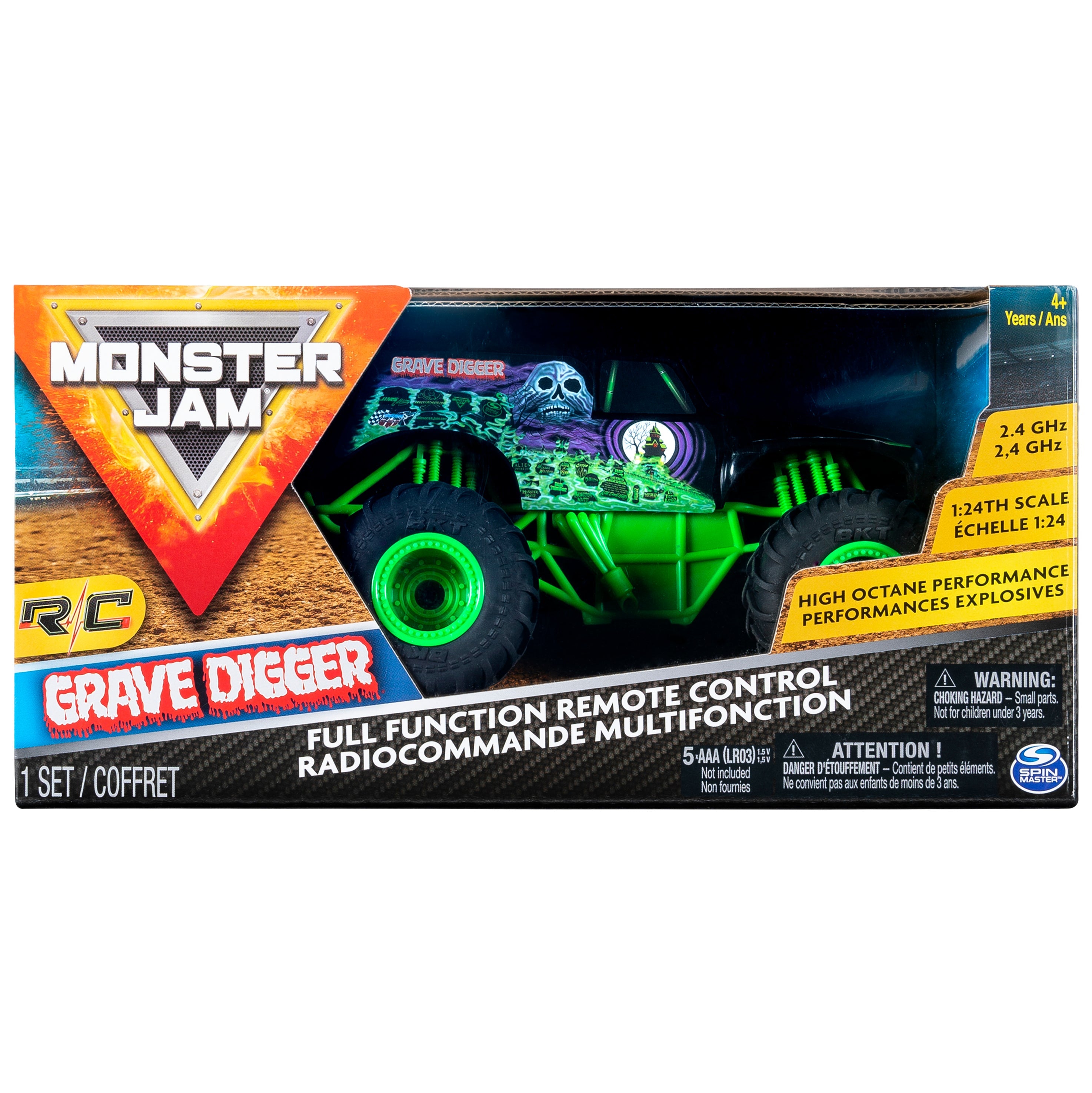 Monster Jam 1:24 RC Monster Truck Grave Digger