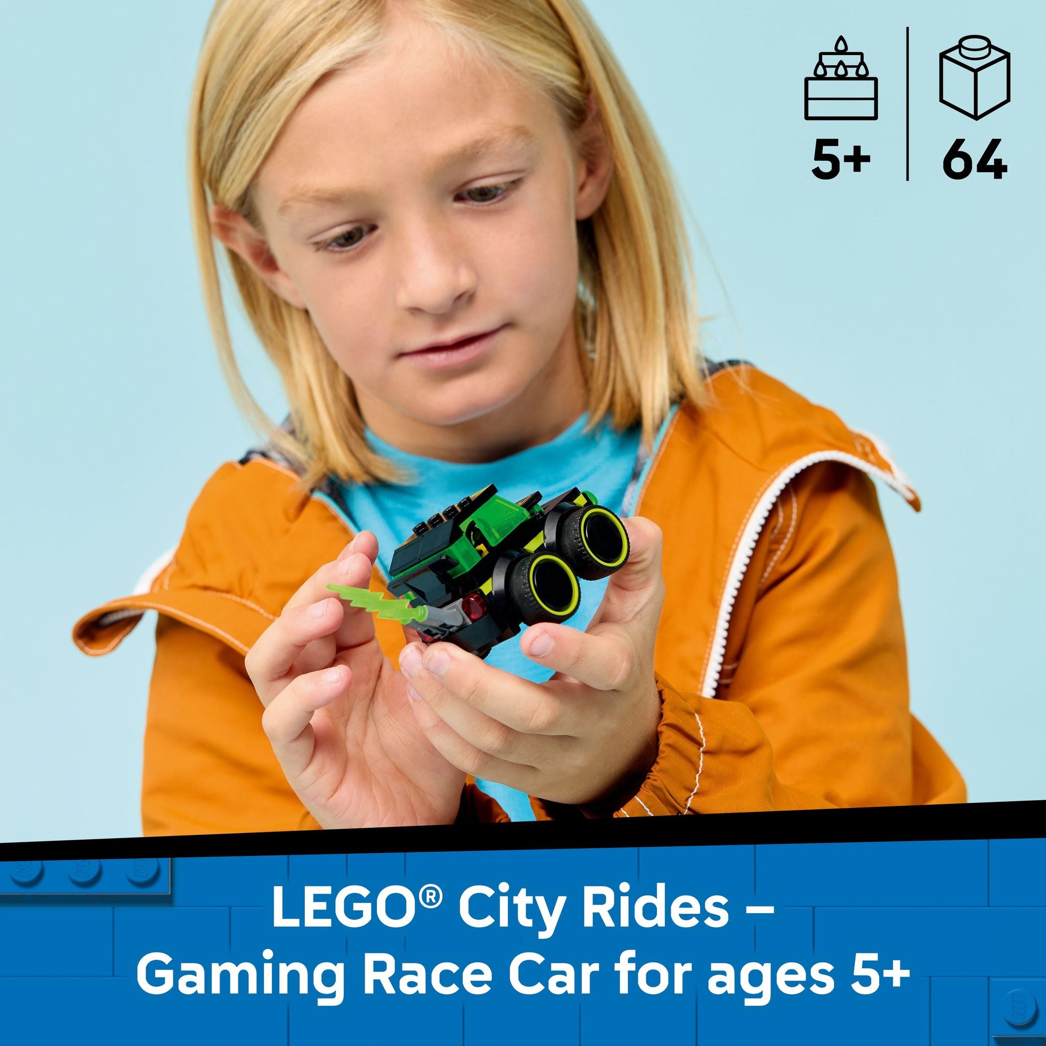 LEGO 60484 City Rides: Gaming Race Car