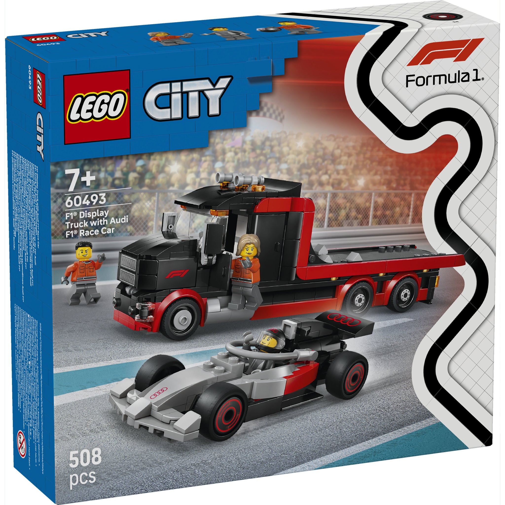 LEGO 60493 City Display Truck with Audi F1 Race Car