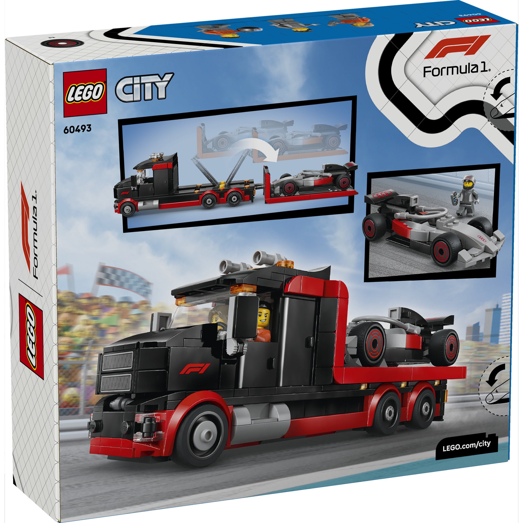 LEGO 60493 City Display Truck with Audi F1 Race Car
