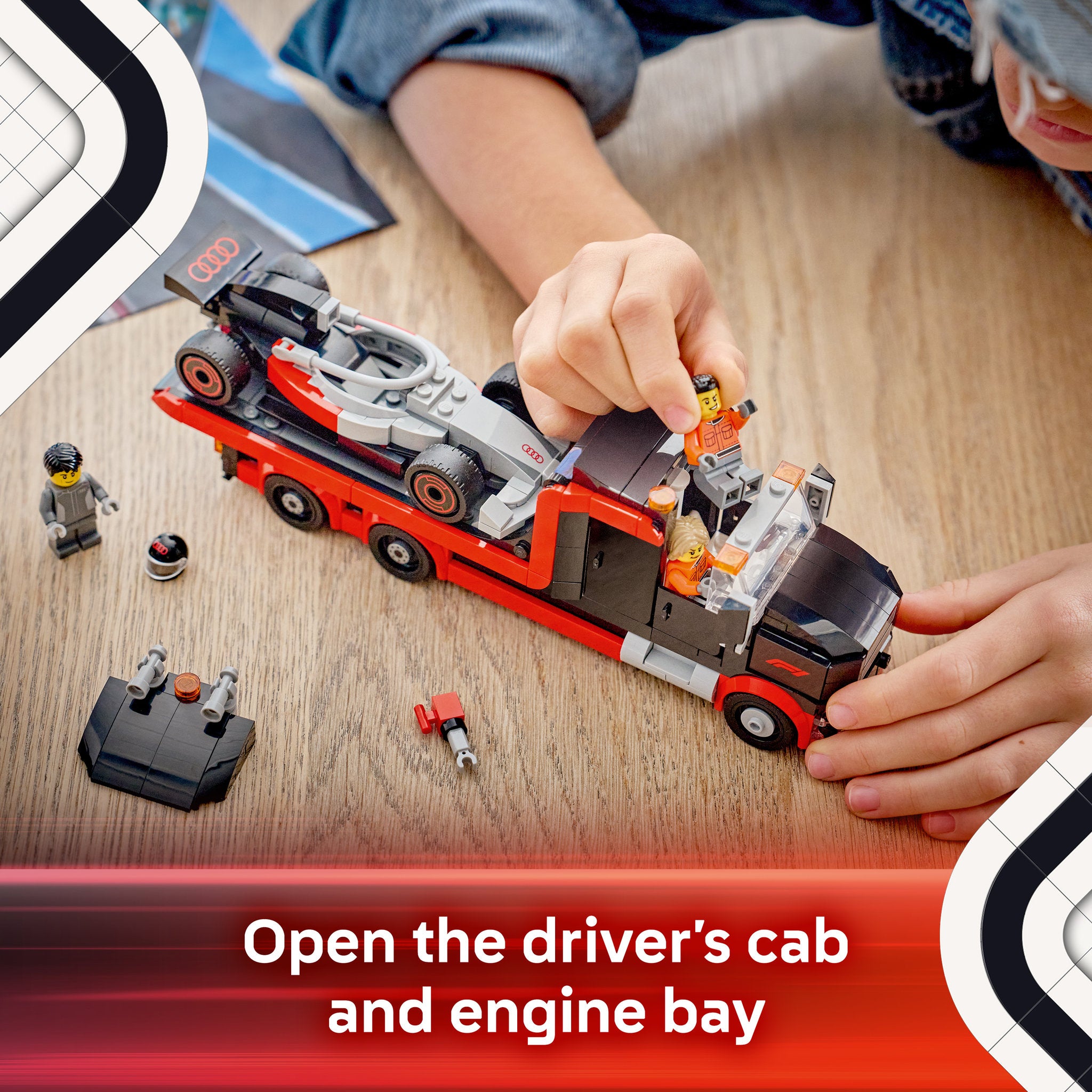 LEGO 60493 City Display Truck with Audi F1 Race Car