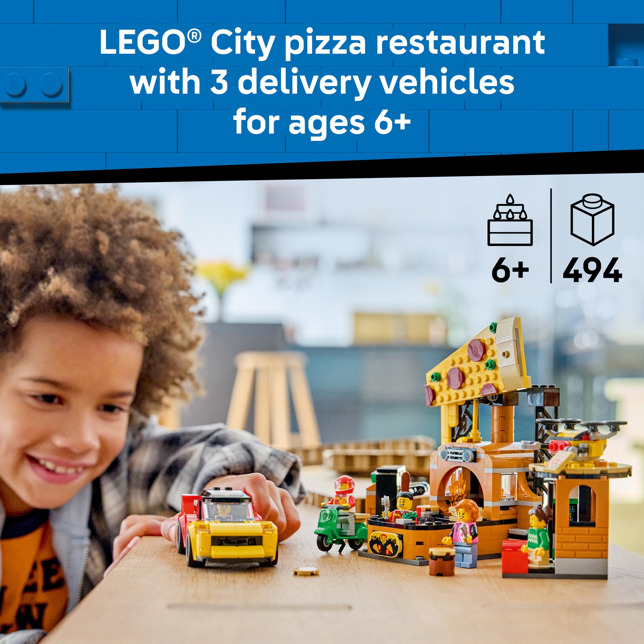 LEGO 60496 City Pizza Delivery Experience With Vehicles