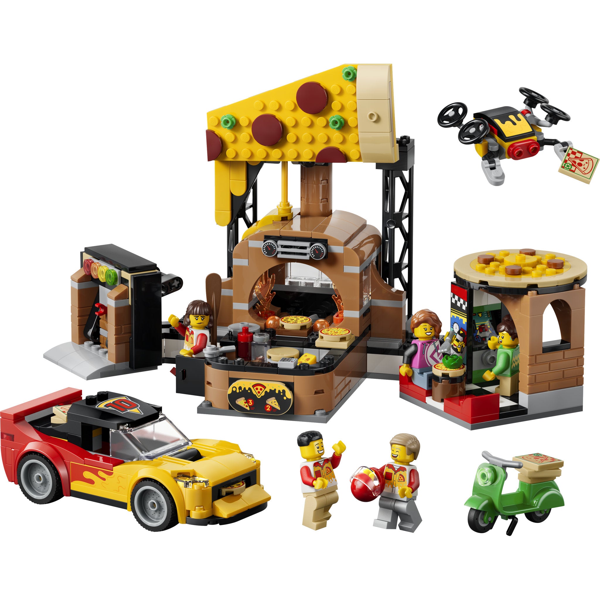LEGO 60496 City Pizza Delivery Experience With Vehicles