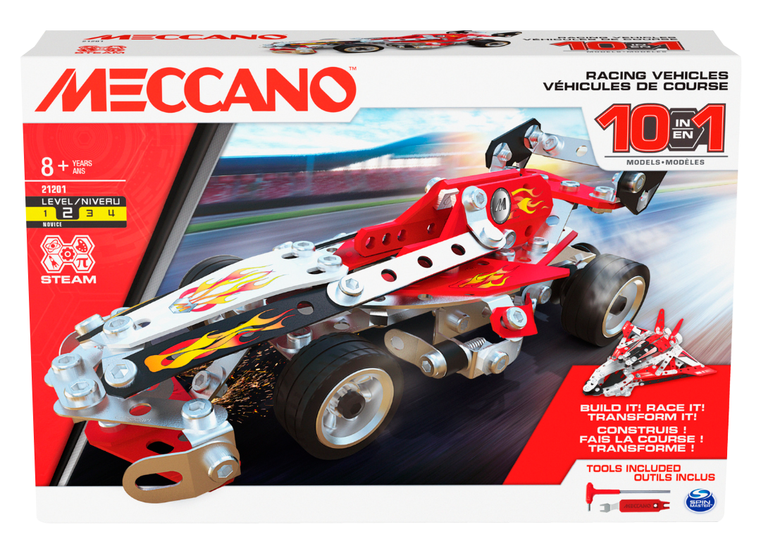Meccano 10 Model Set - Racing Vehicle