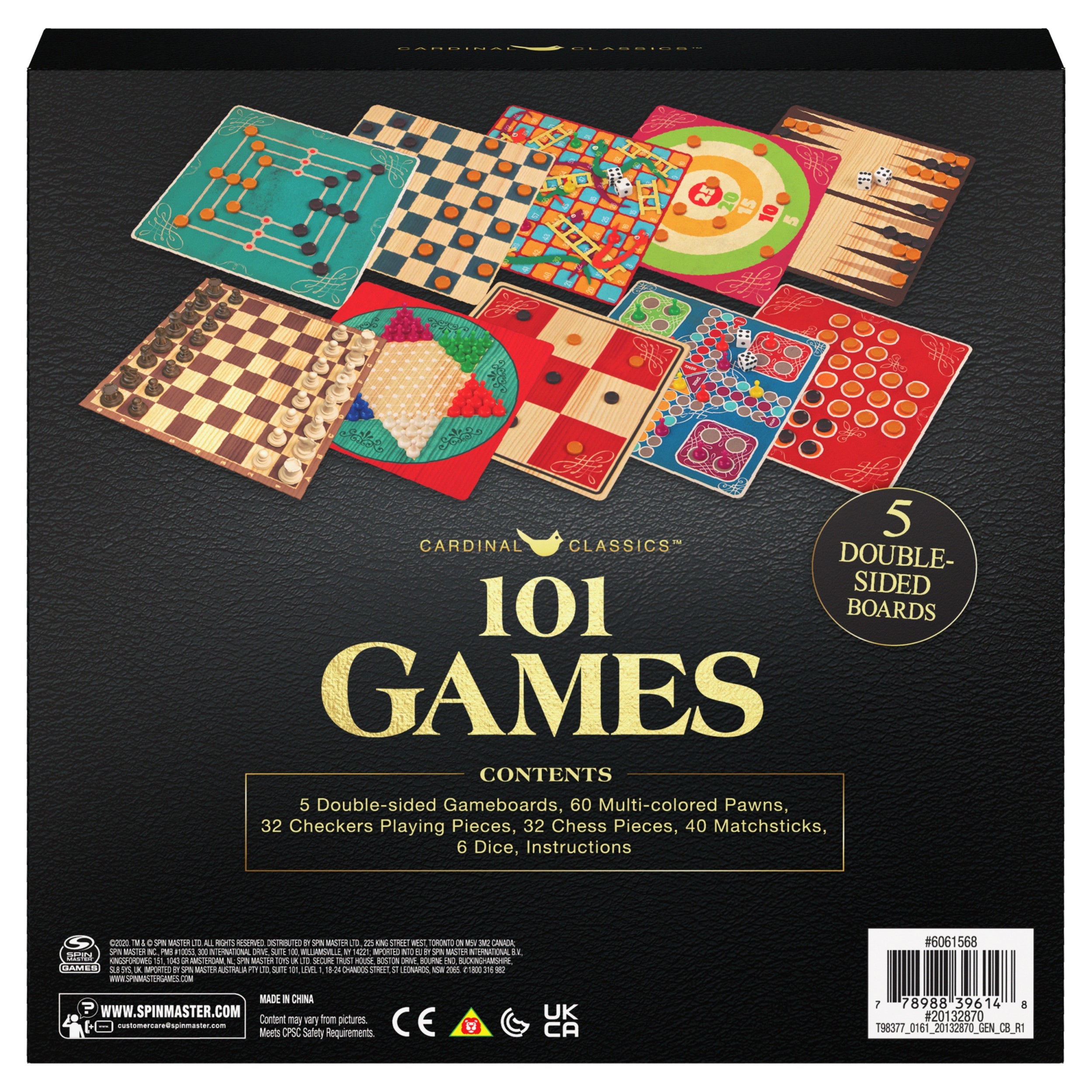 Spin Master Games, Cardinal Classics, 10 Classic Games In One Set Including Family Favorites Chess Checkers Backgammon Mancala Game Night 1 Players Age Spin Master Games, Cardinal Classics, 10 Classic Games In One Set Including Family Favorites Chess Checkers Backgammon Mancala Game Night 1 Players Age