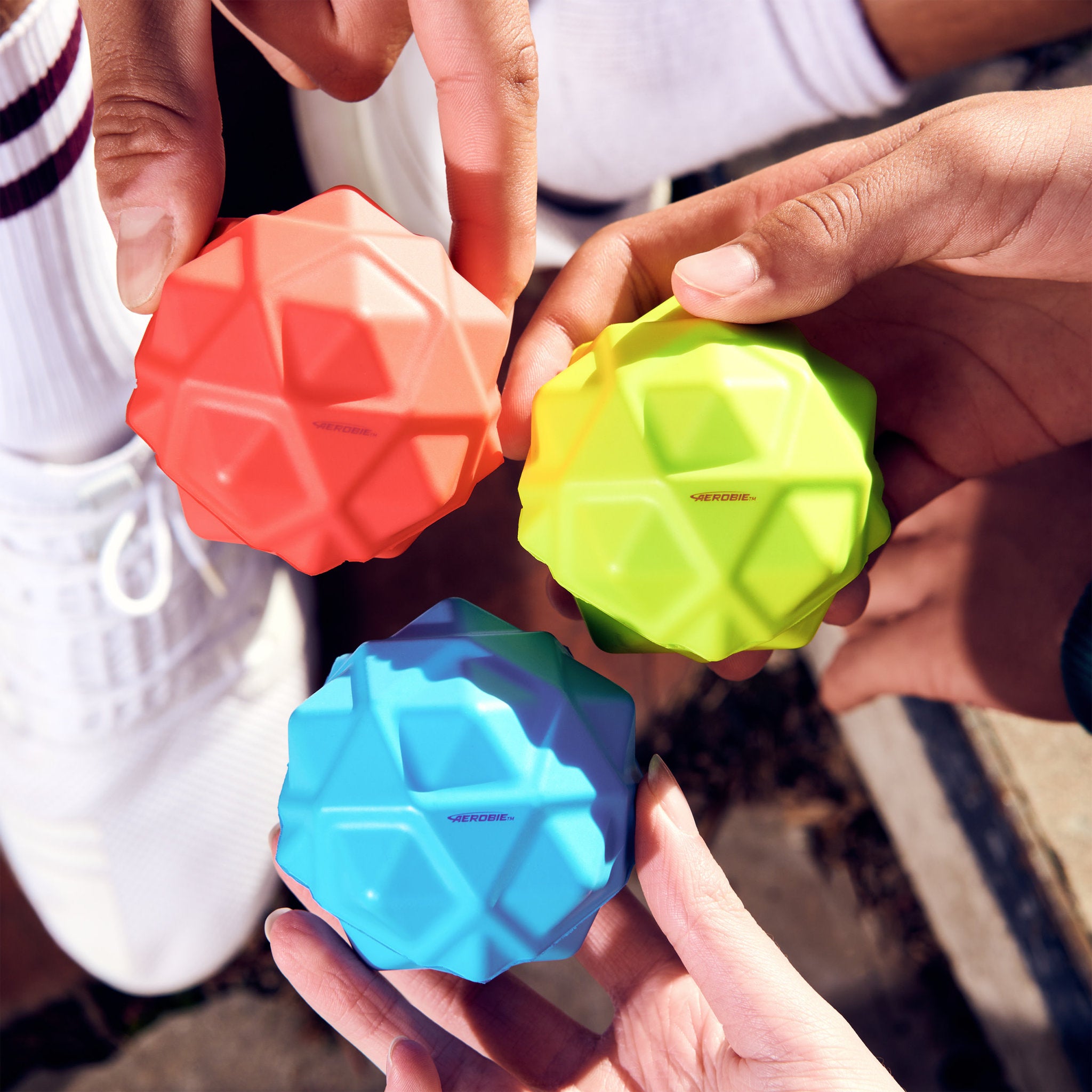 Aerobie Sonic Bounce Ball 3 Pack Red/Blue/Green