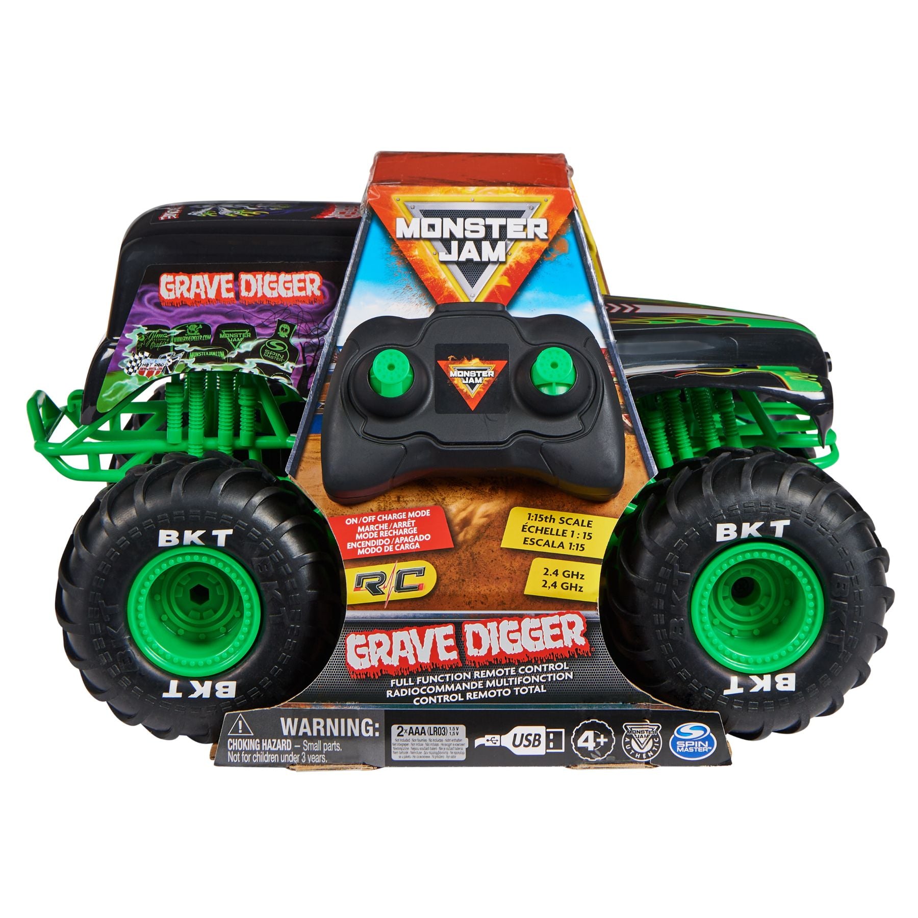 Monster Jam RC 1:15 Grave Digger Refresh