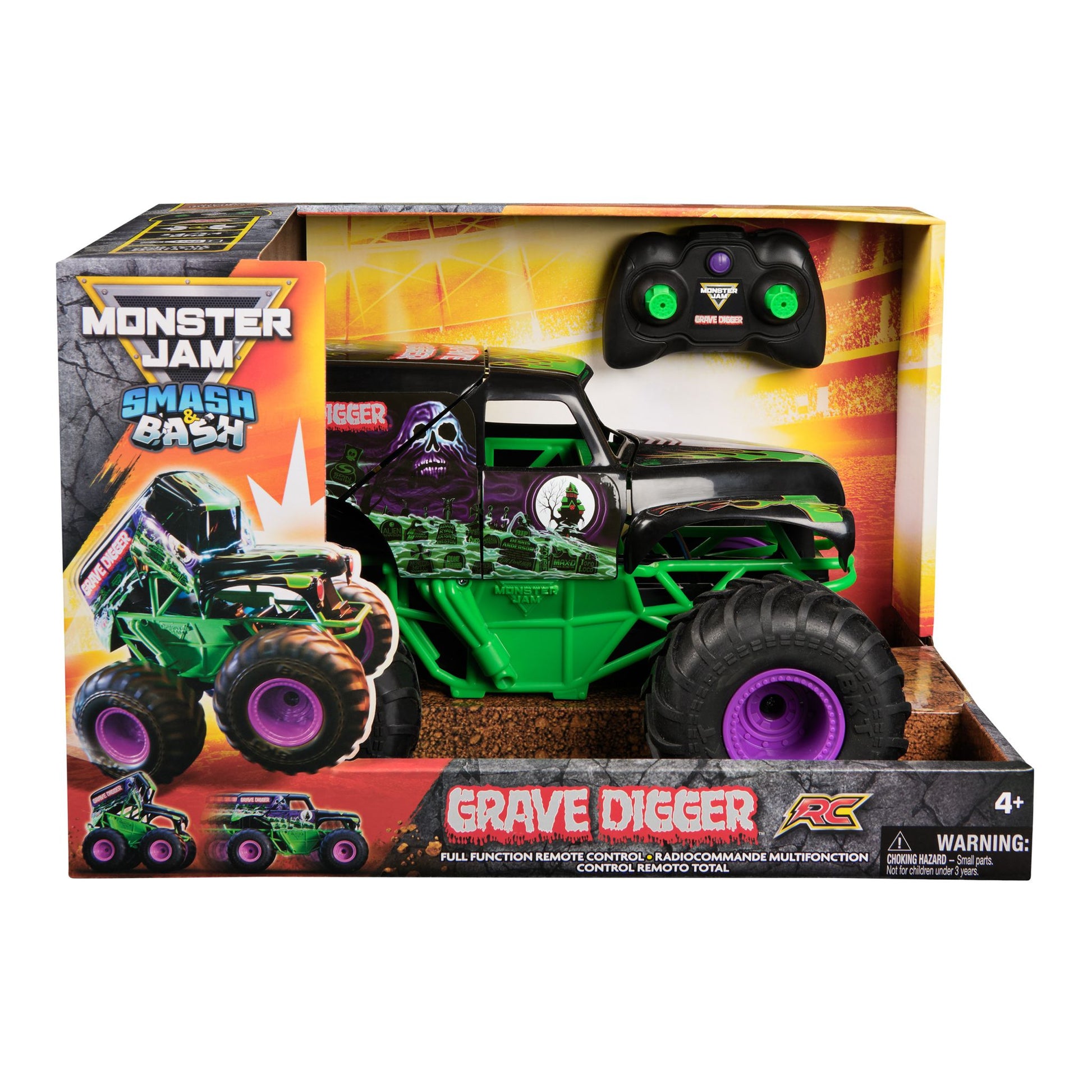 Monster Jam 1:15 Smash Bash RC Grave Digger – Toyworld Australia
