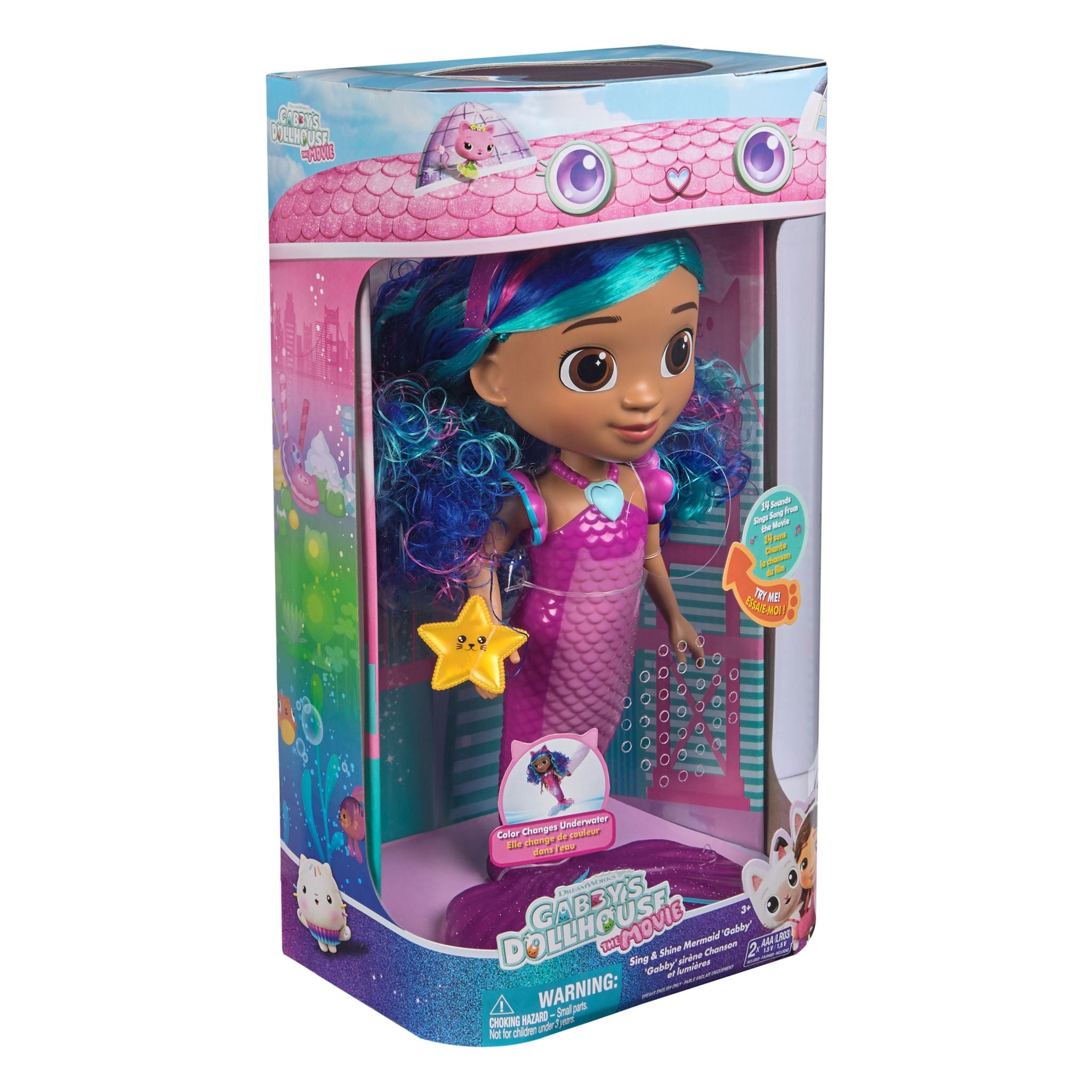 Gabby’s Dollhouse: The Movie with the Sing & Shine Mermaid Gabby