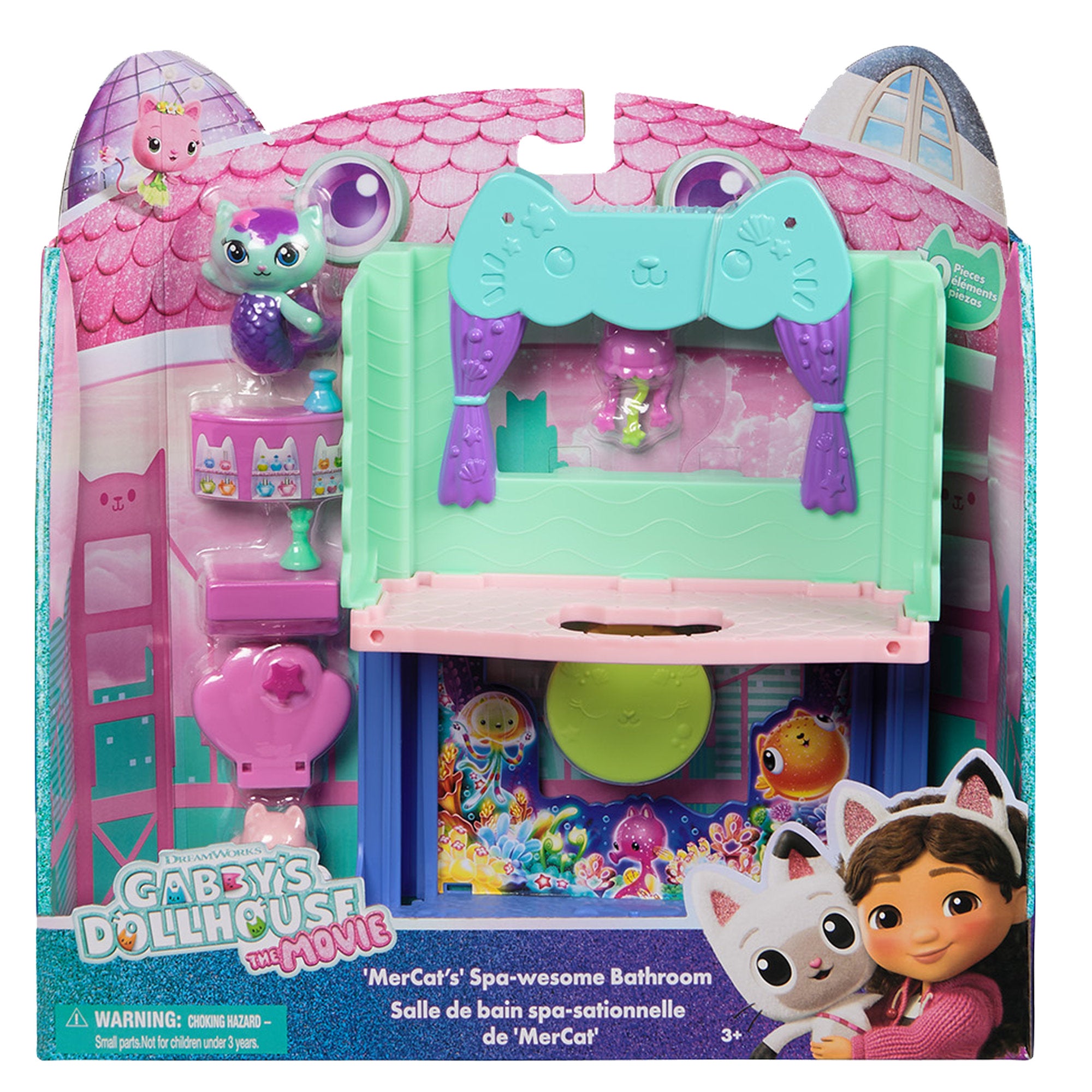 Gabby's Dollhouse Movie Portal Rooms - Mercat's Bathroom