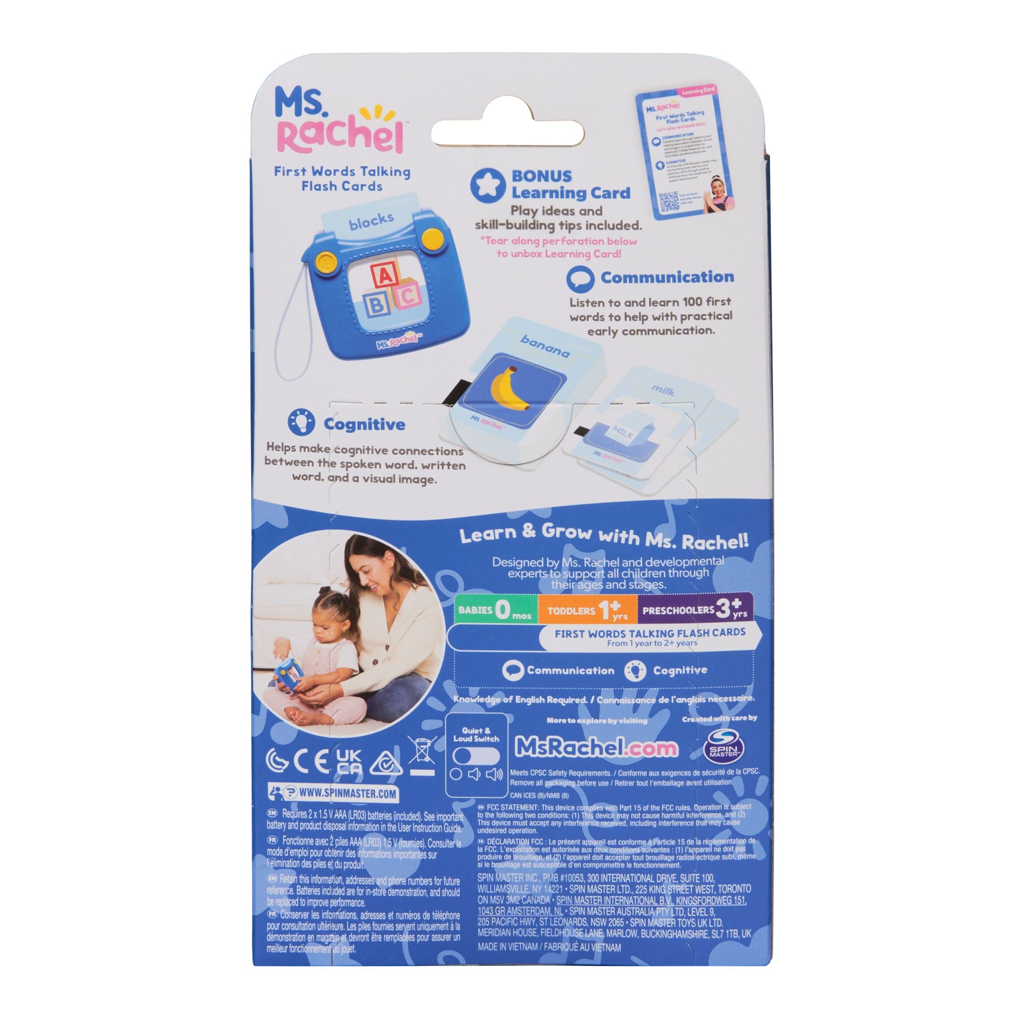 Ms. Rachel First Words Talking Flash Cards