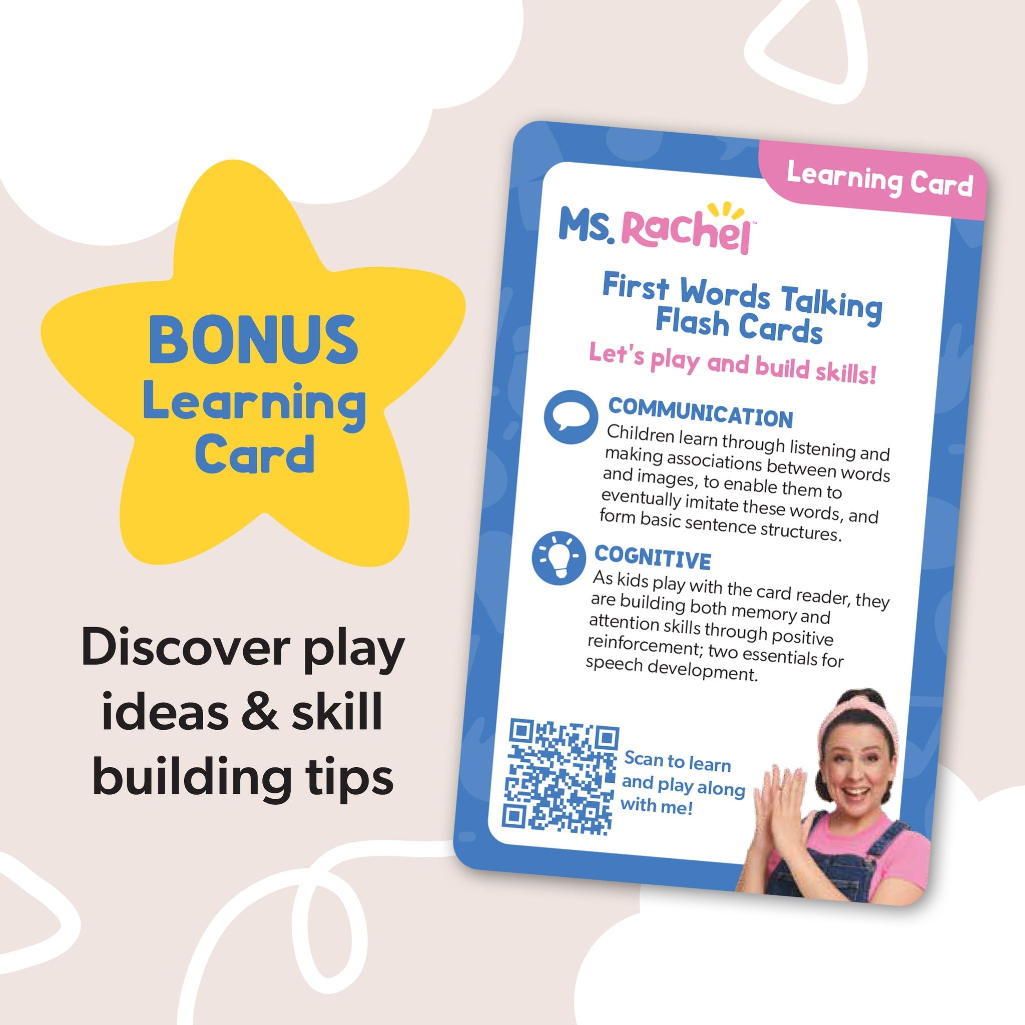 Ms. Rachel First Words Talking Flash Cards