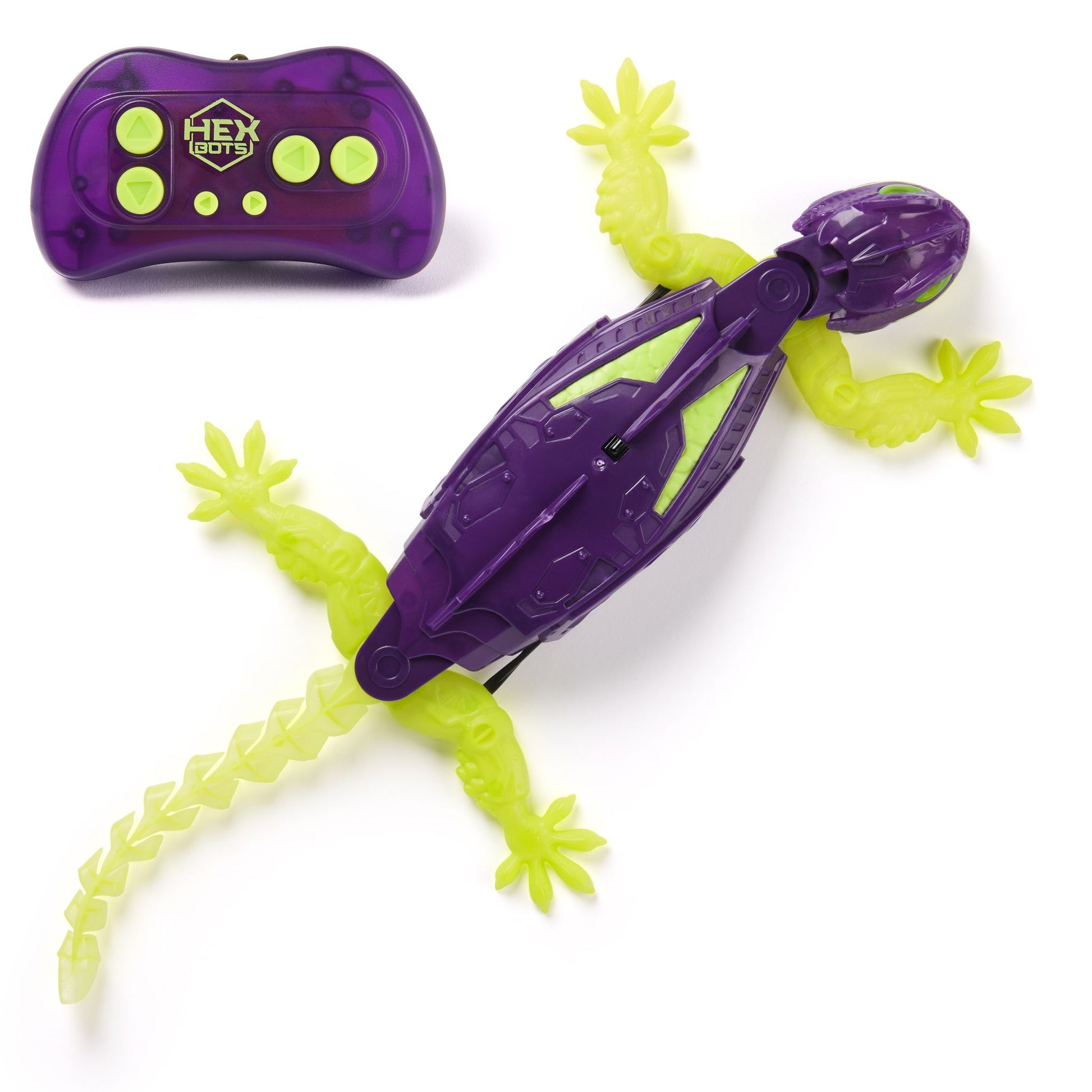 Hex Bots Wall Crawler Gecko - Glow In The Dark - Toyworld Australia