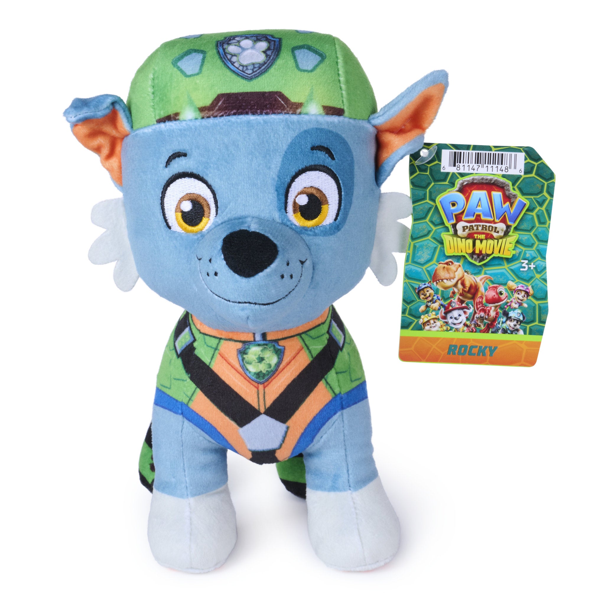 PAW Patrol The Dino Movie  8 Inch Plush - Rocky