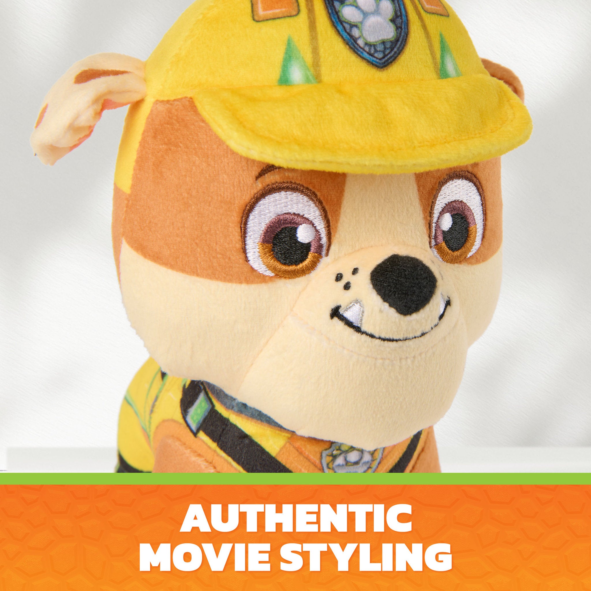 PAW Patrol The Dino Movie 8 Inch Plush - Rubble