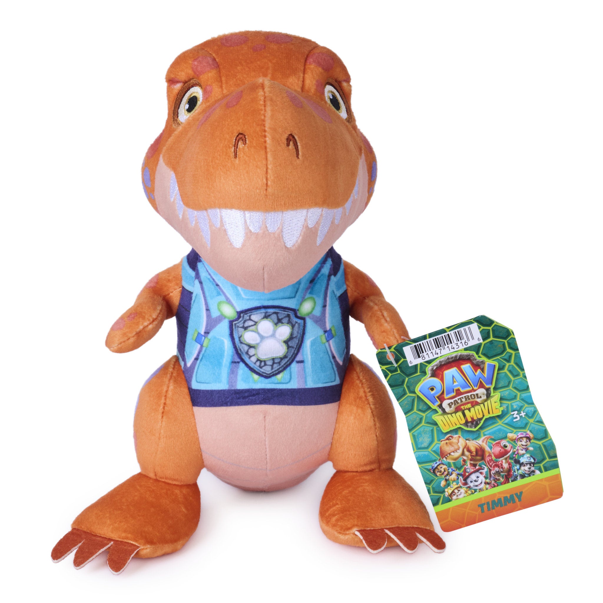 PAW Patrol The Dino Movie 8 Inch Plush - Timmy